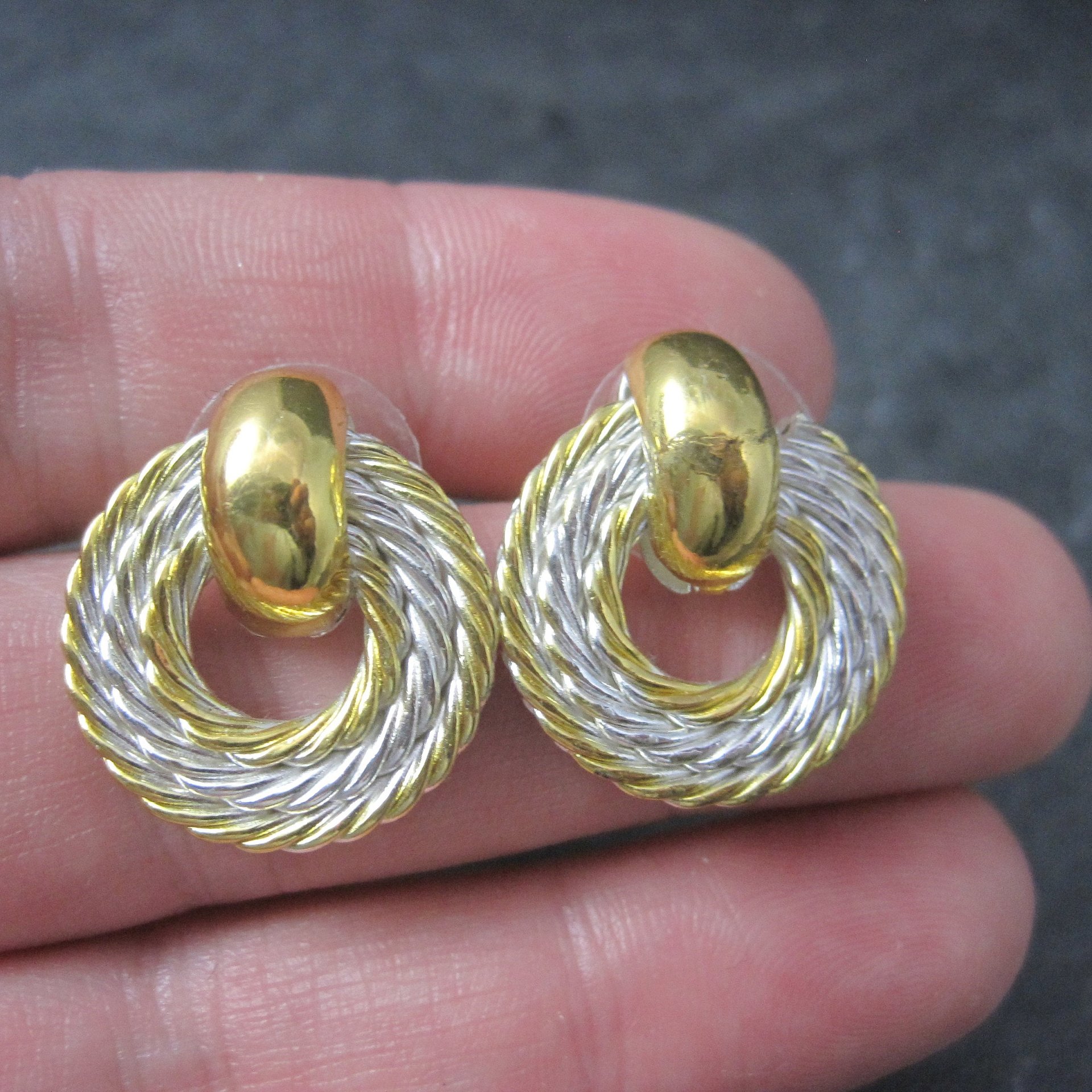 Vintage Western Circle Y of Yoakum Earrings