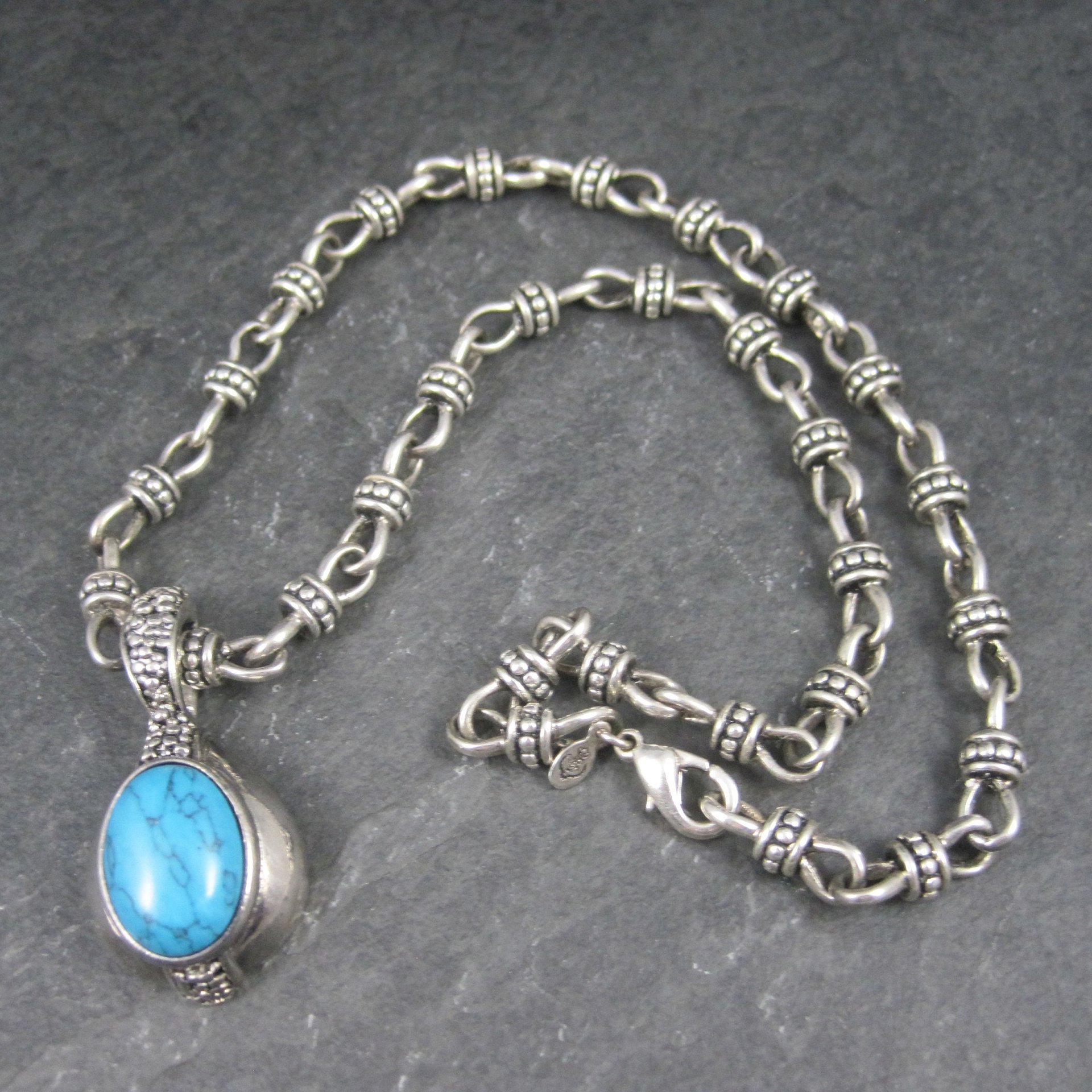 Vintage Faux Turquoise Necklace Premiere Designs