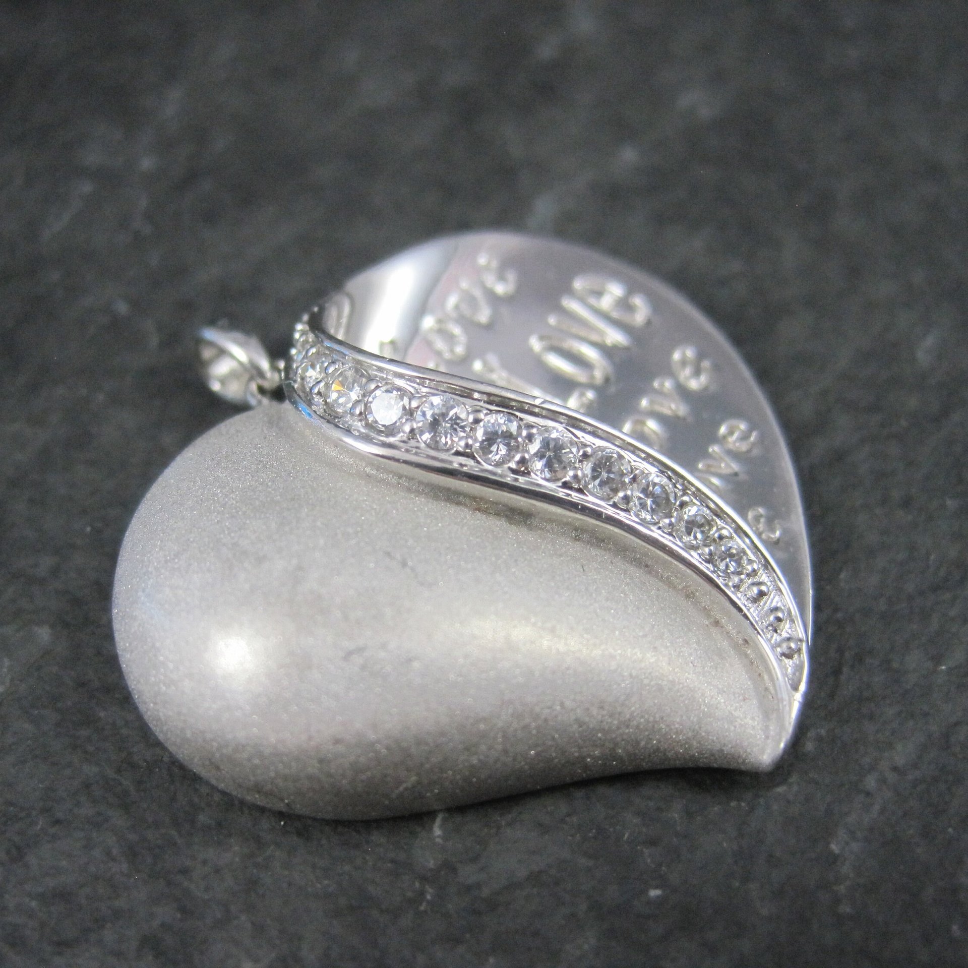 Sterling Silver Love Heart Pendant Ross Simons