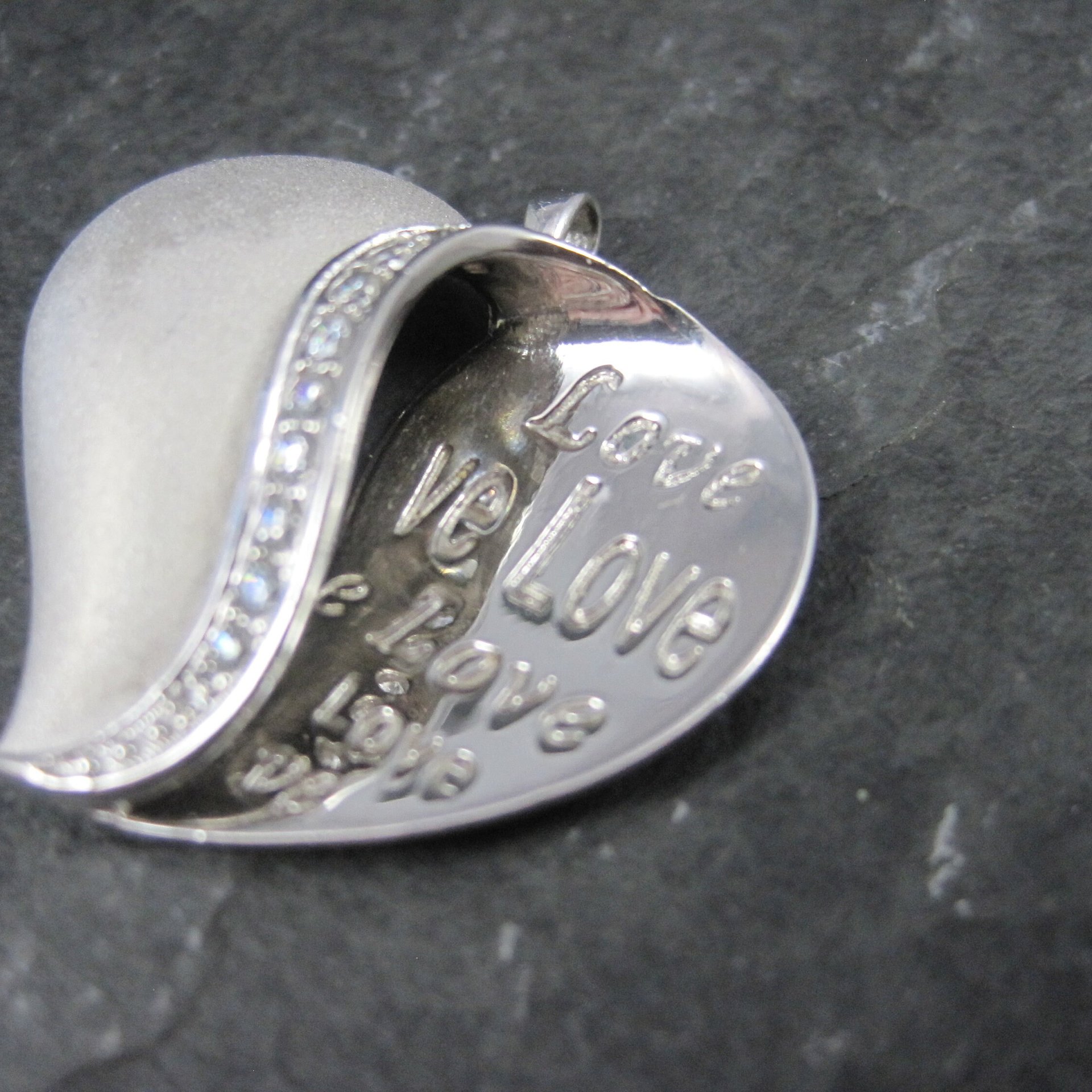 Sterling Silver Love Heart Pendant Ross Simons