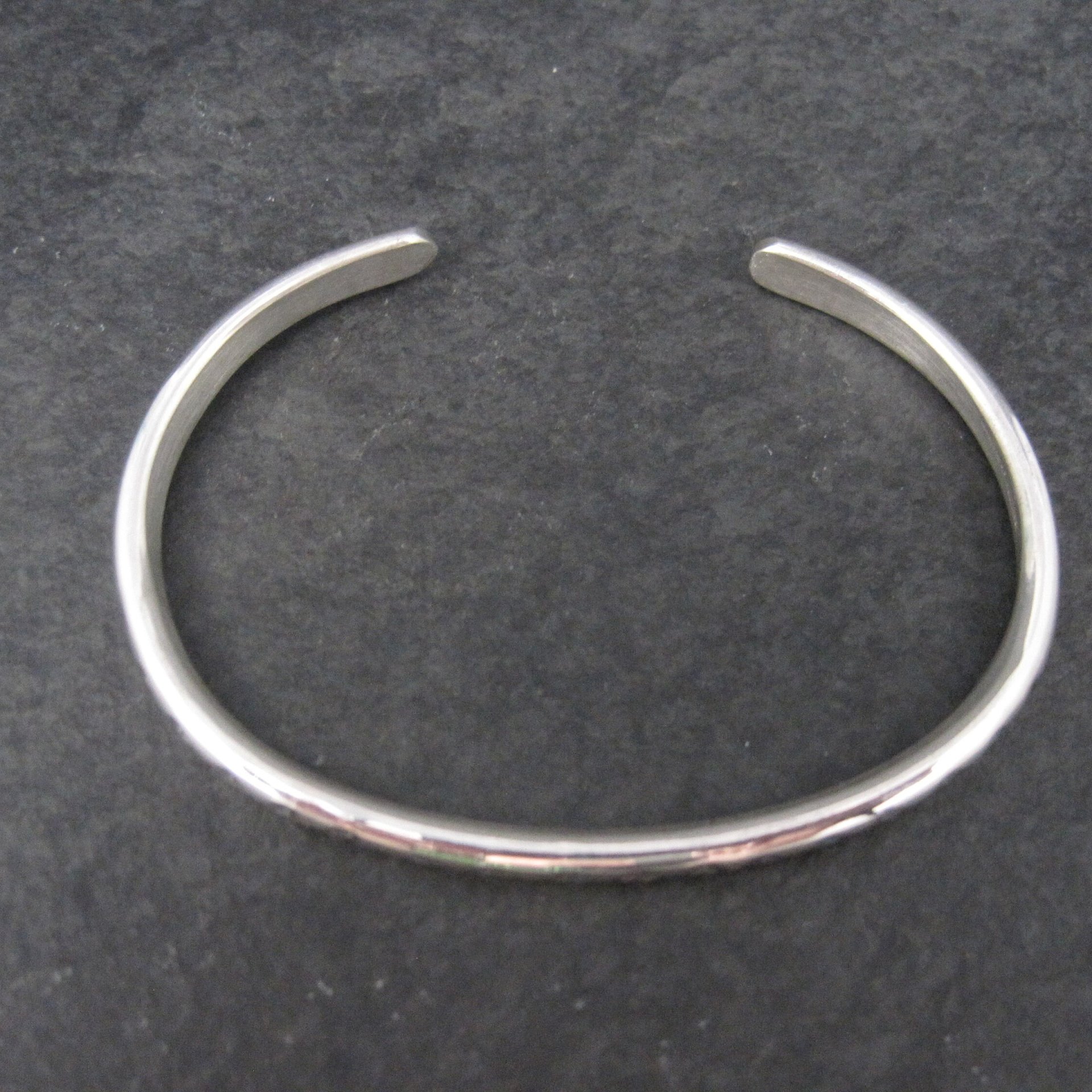 Southwestern Sterling Cuff Bracelet 6 Inches