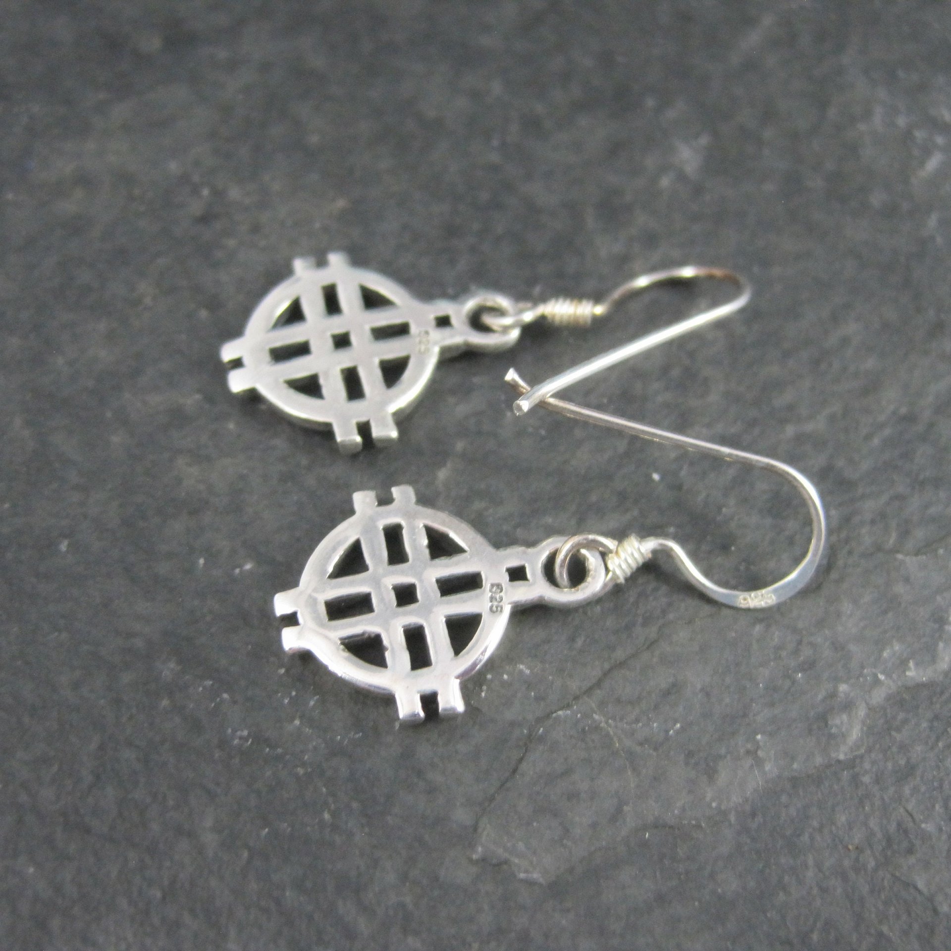 Vintage 90s Sterling Celtic Earrings