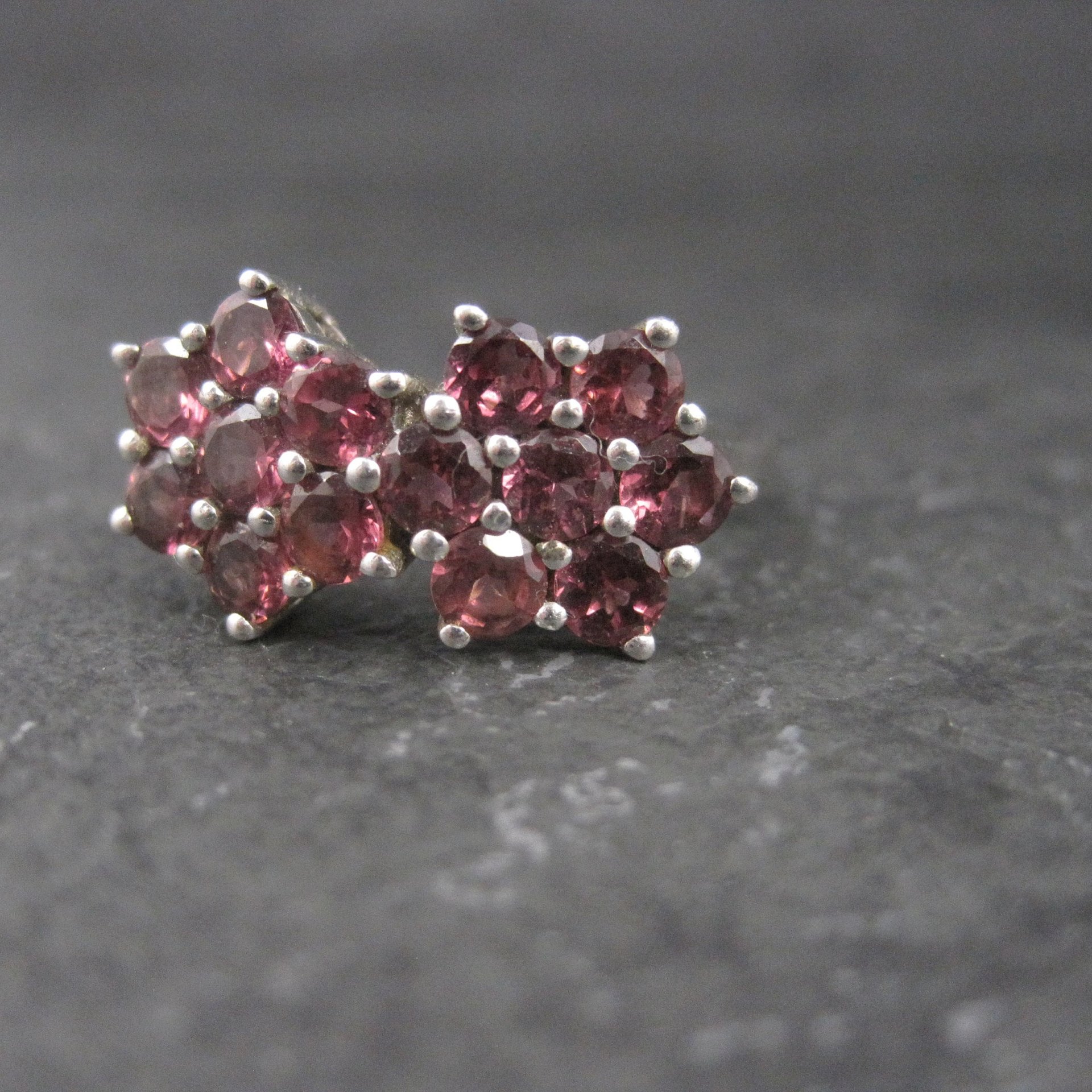 Vintage Sterling Rhodolite Garnet Ring Size 9