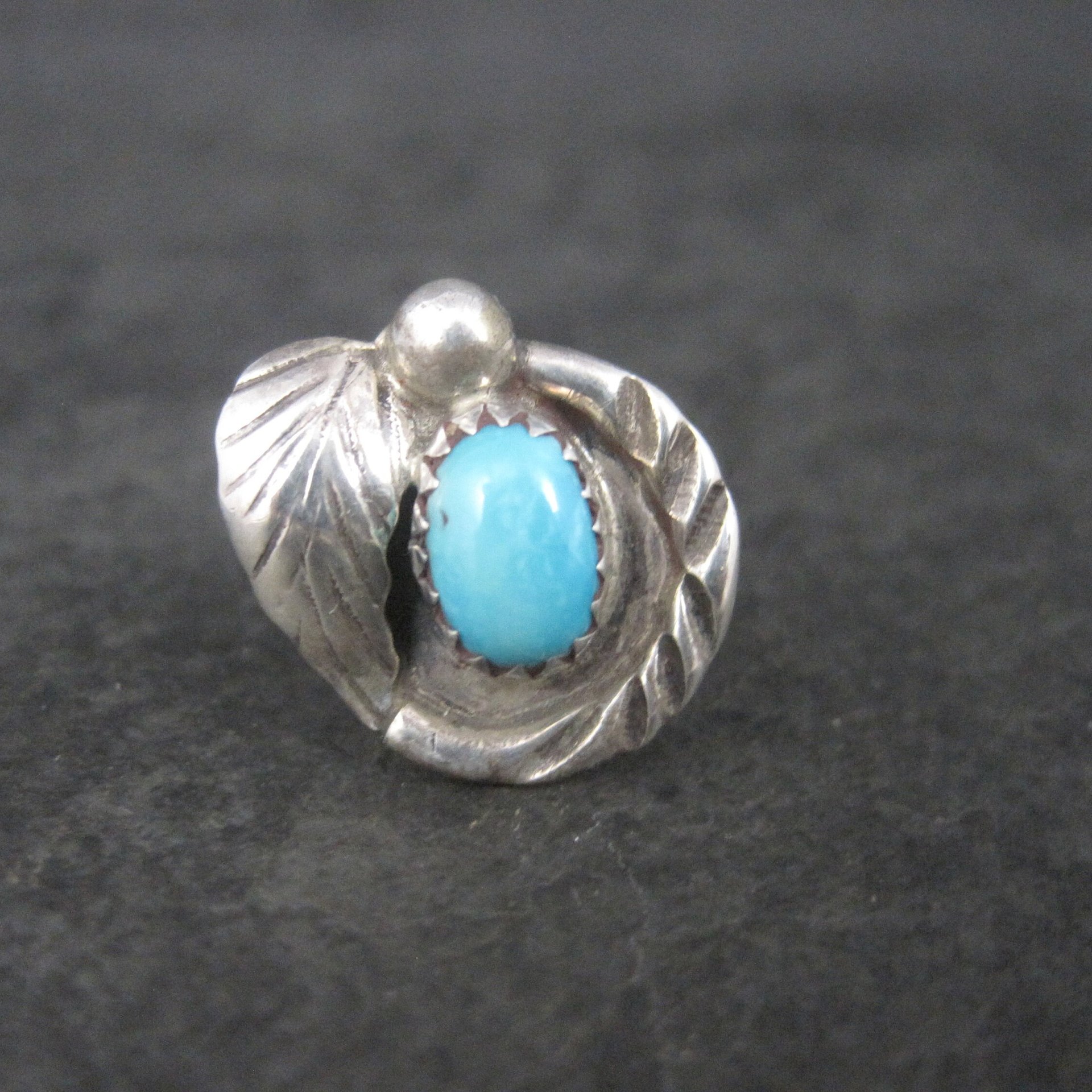 Southwestern Sterling Turquoise Tie Tack