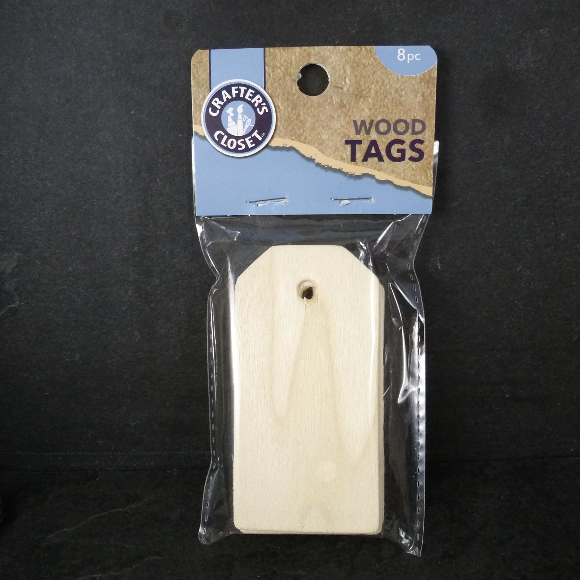 Unfinished Wooden Gift Tags 3.25 Inches by Crafters Closet