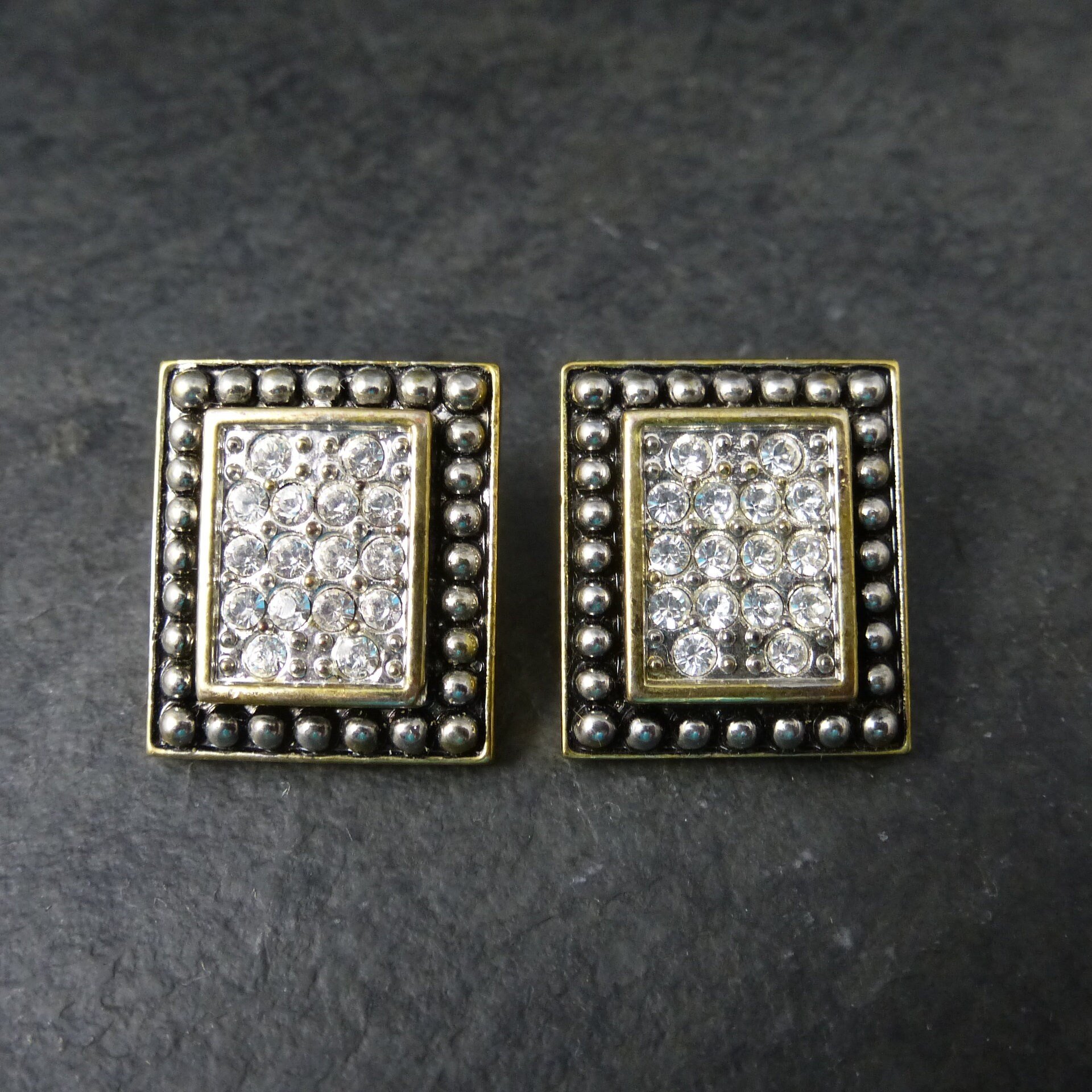 Vintage Hypo Allergenic Crystal Earrings Pure Allure