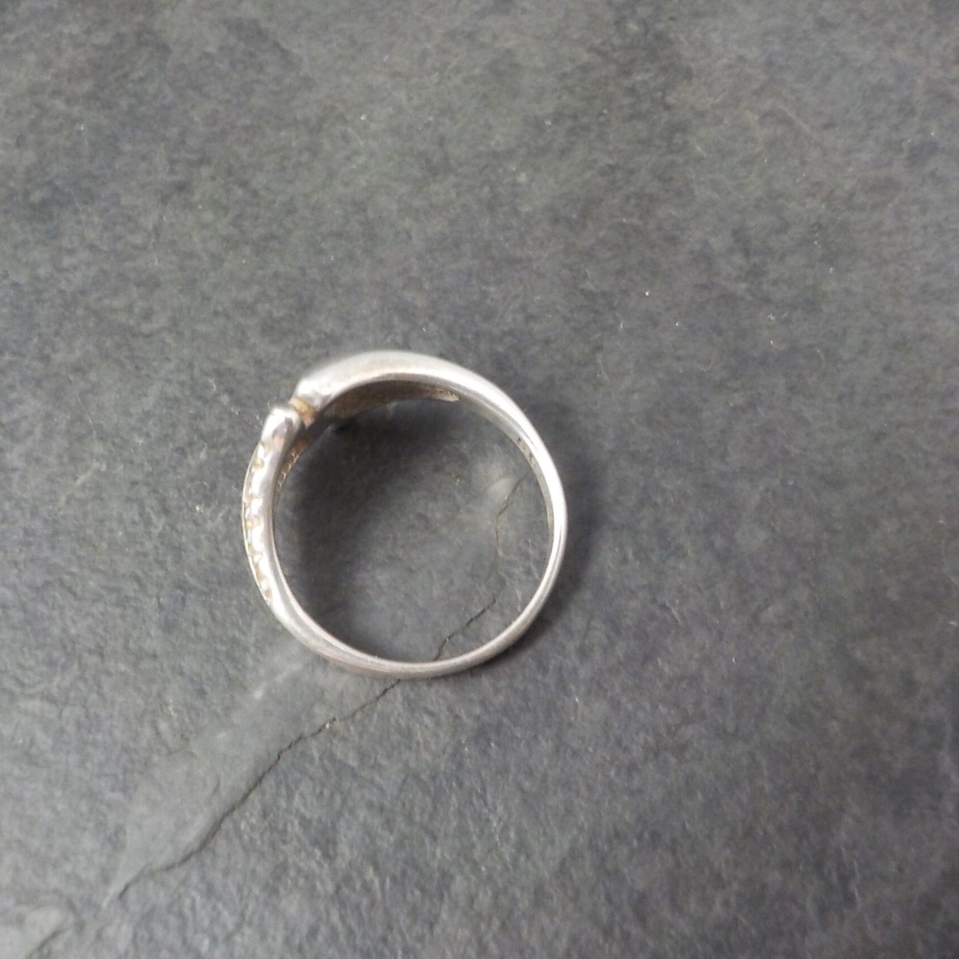 Unusual Sterling Reptile Skin Ring Size 6