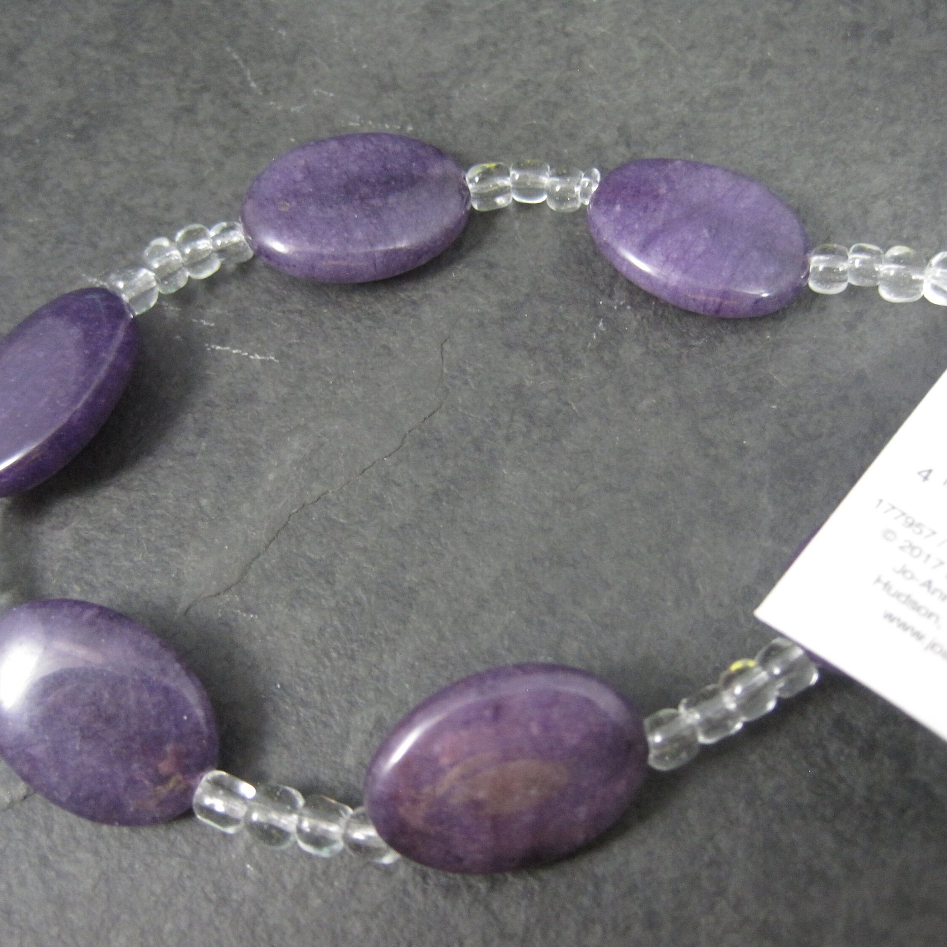Hildie & Jo Purple Agate Beads 15x20mm Discontinued