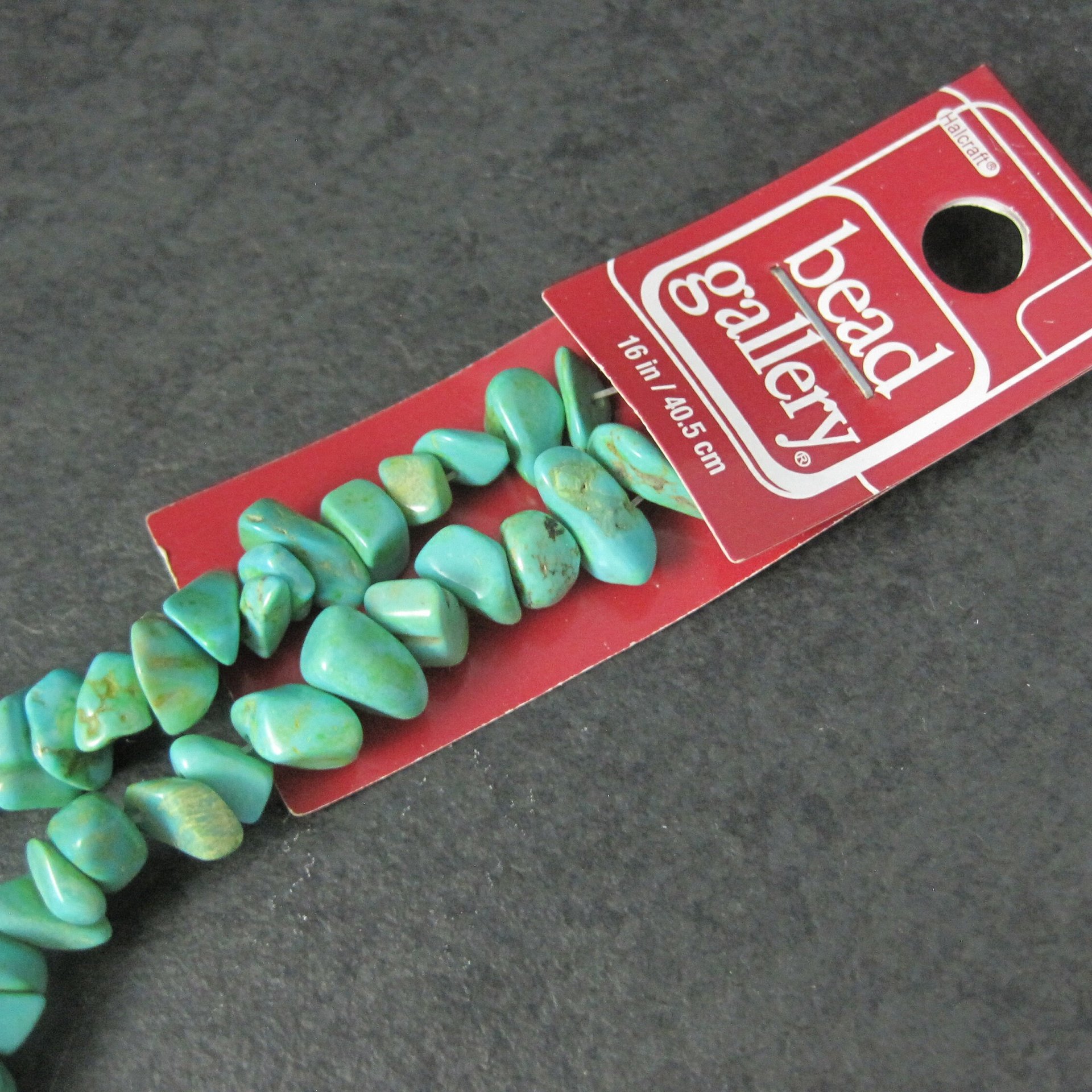 Turquoise Howlite Nugget Beads 16" Strand