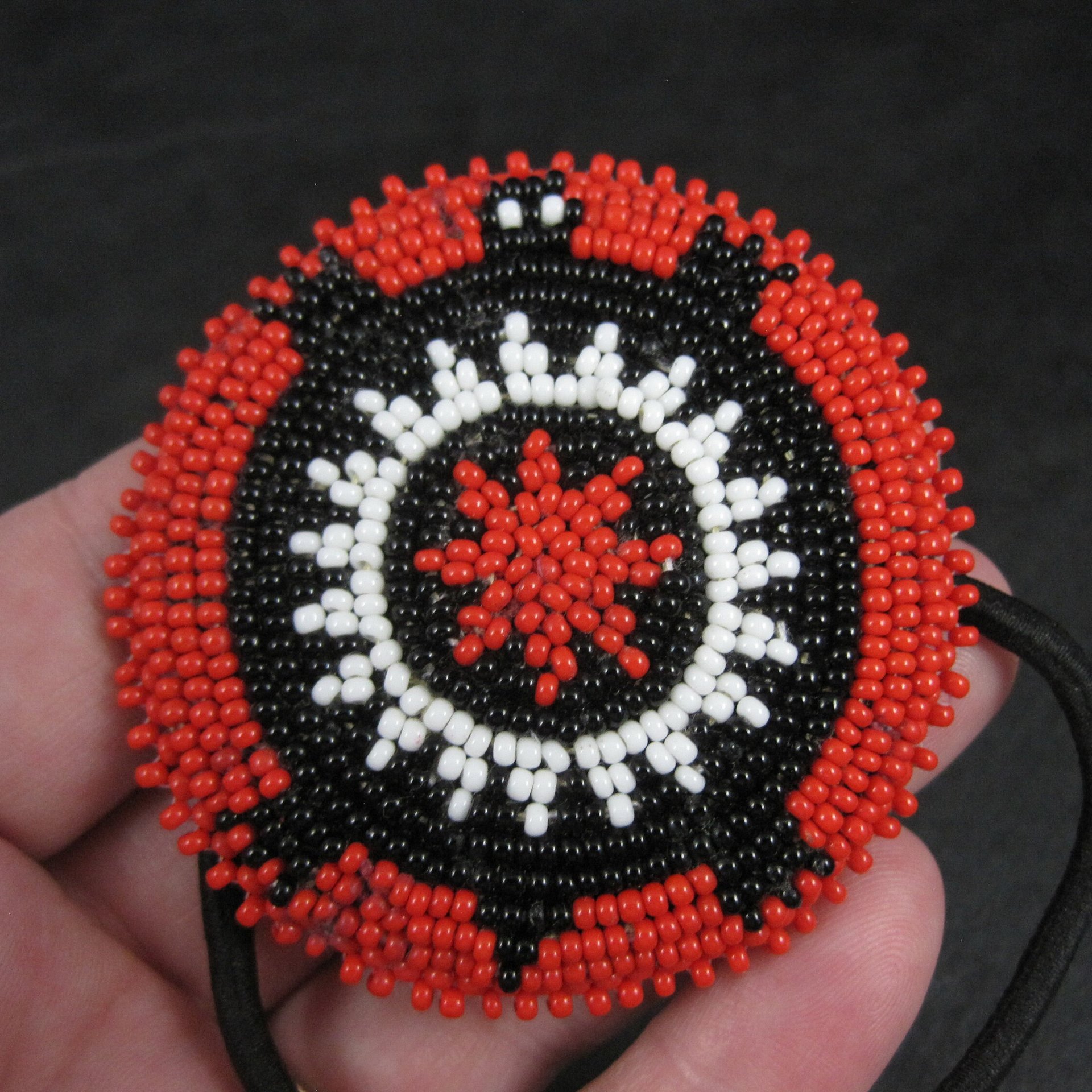 Southwestern Turtle Beaded Ponytail Holder Hair Tie