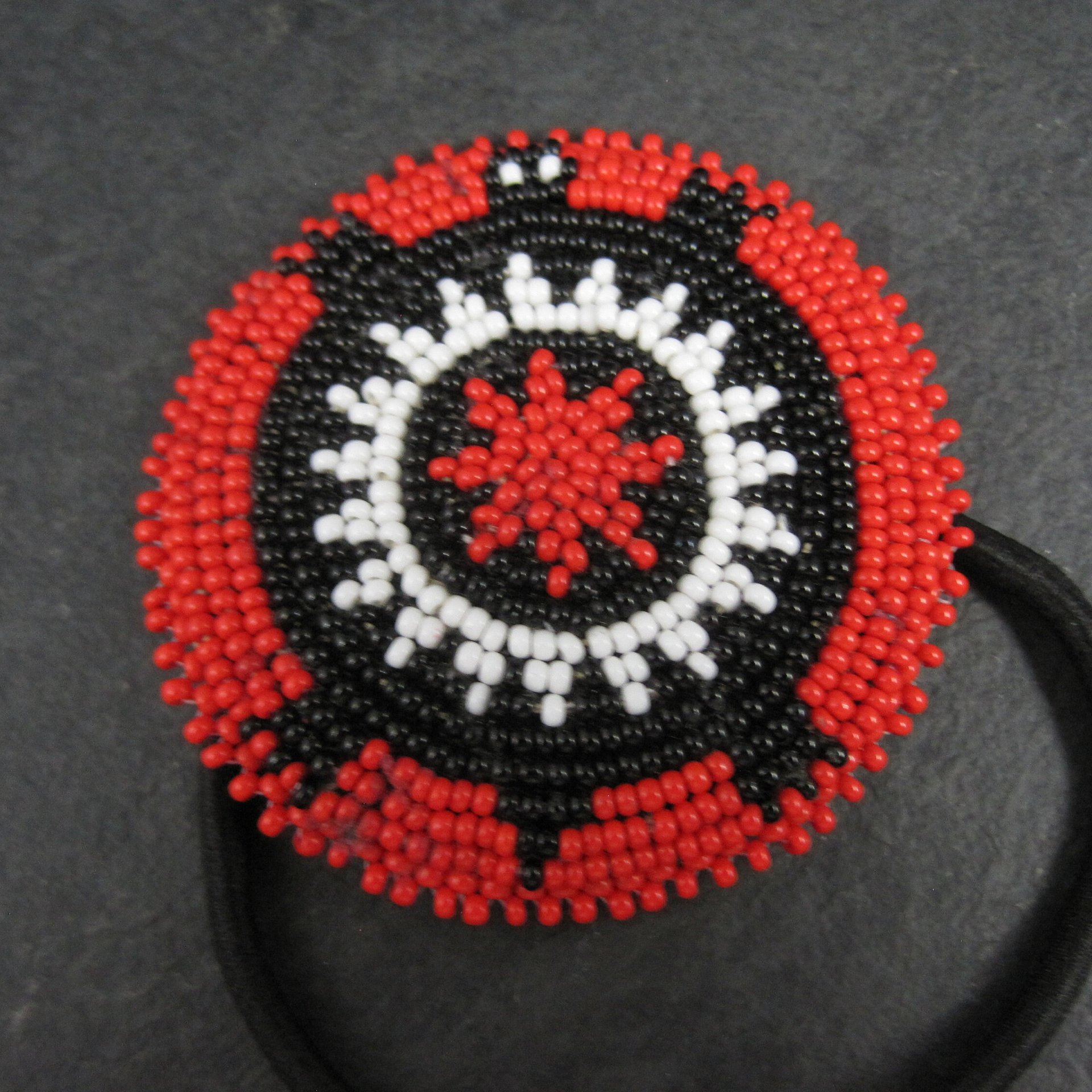 Southwestern Turtle Beaded Ponytail Holder Hair Tie