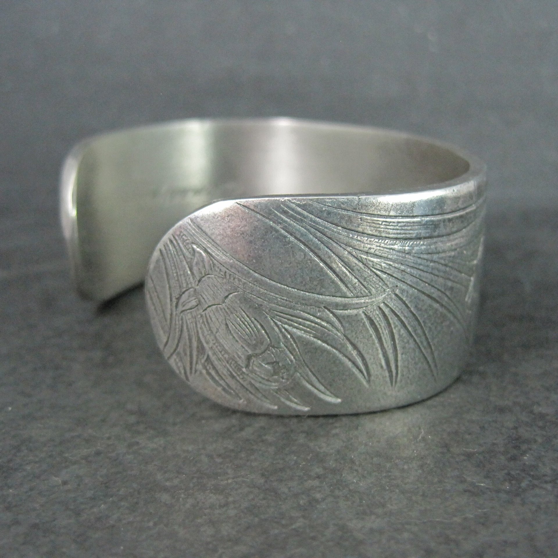 January Birthday Cuff Bracelet Salisbury Pewter 6.5 Inches