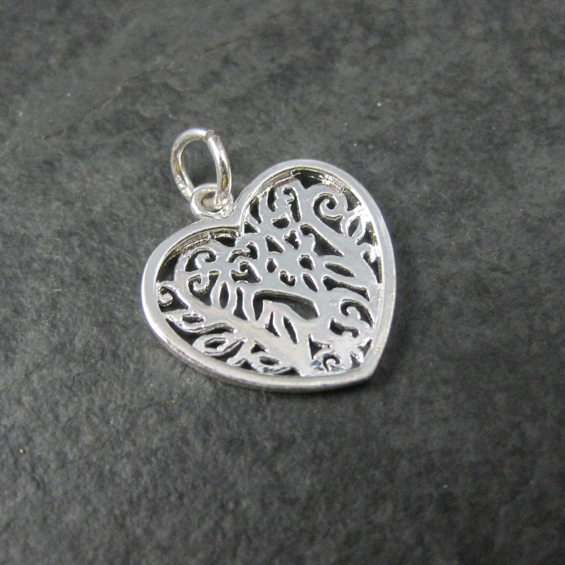 Silver Plated Heart Charm