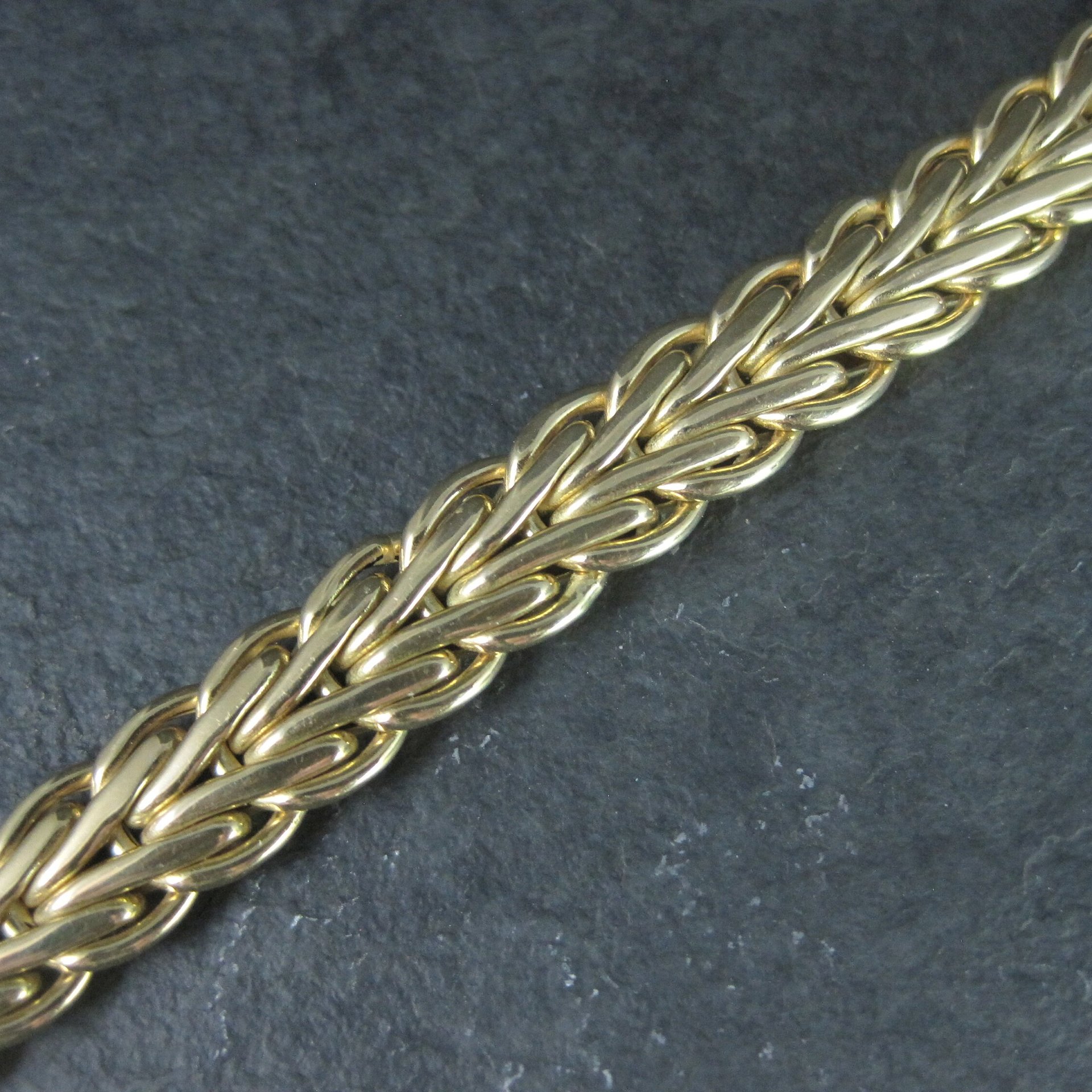 Vintage Italian 14K Diamond Bracelet 7.5 Inches