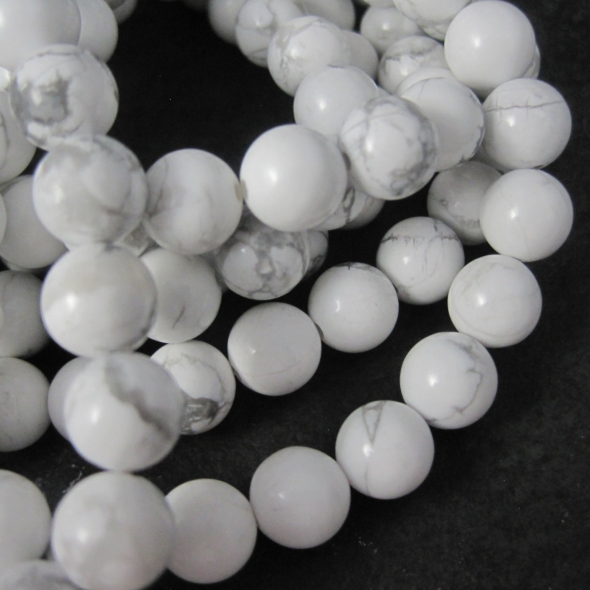 Californian 8mm Round Howlite Beads 160pcs