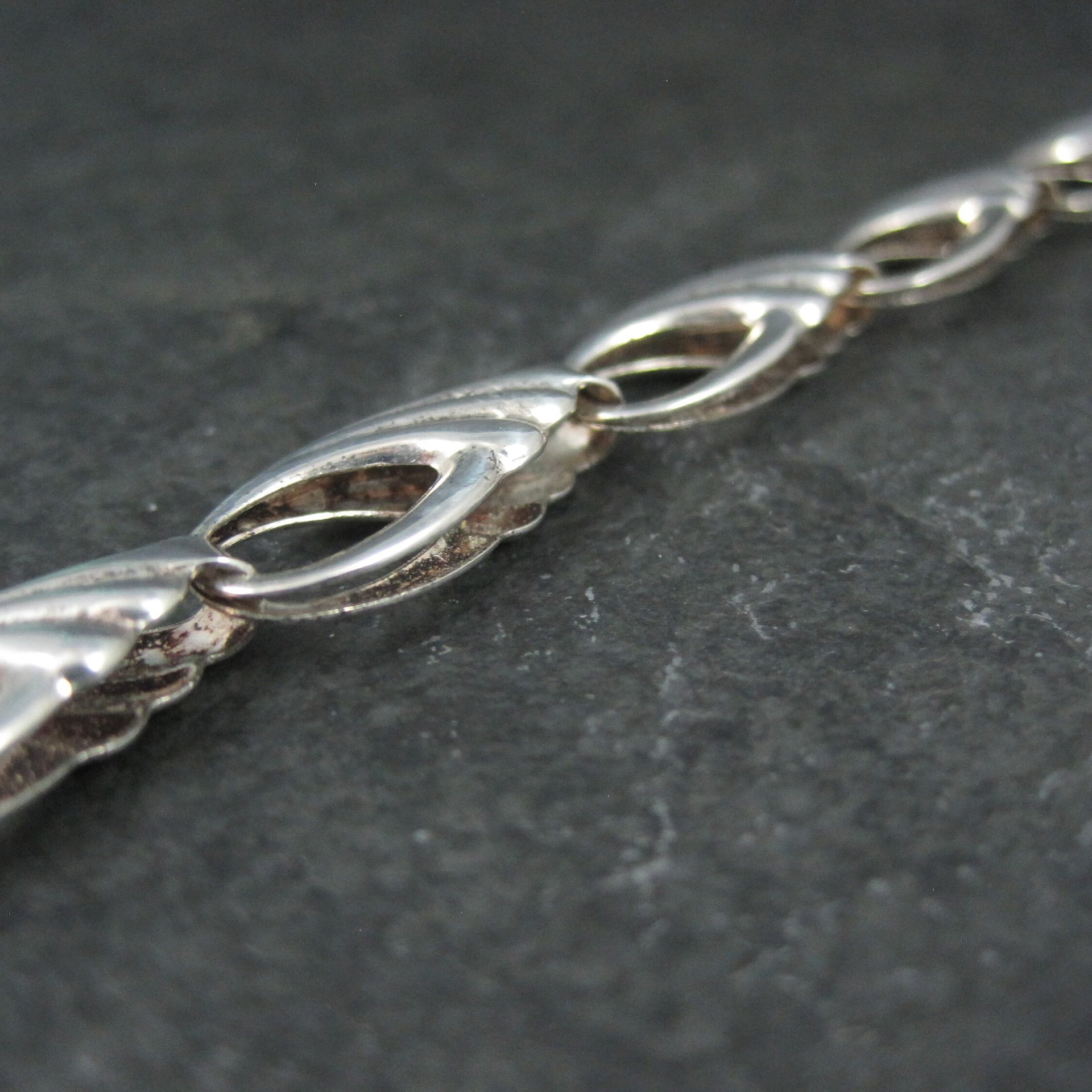 Vintage Italian Sterling Bracelet 7.5 Inches