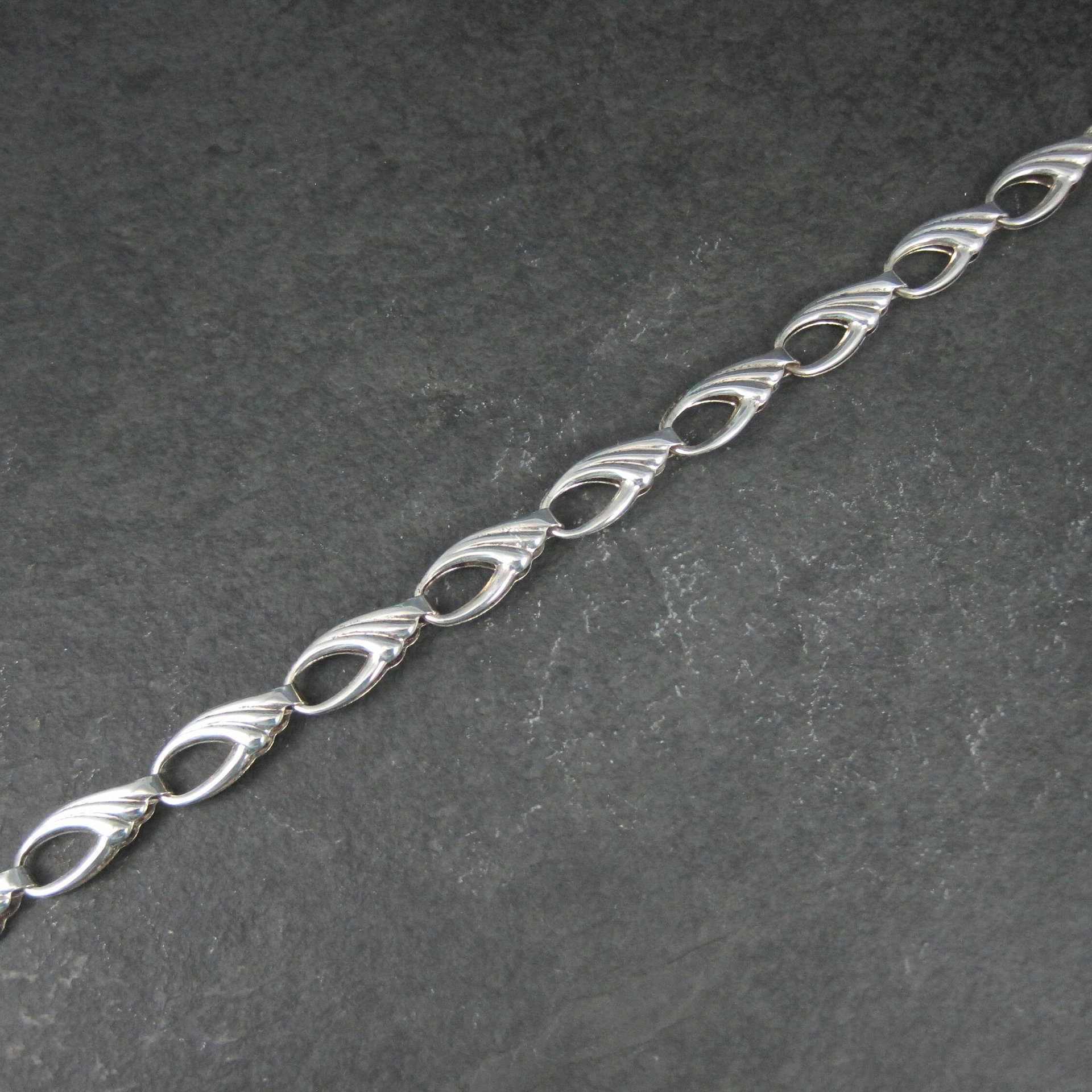 Vintage Italian Sterling Bracelet 7.5 Inches