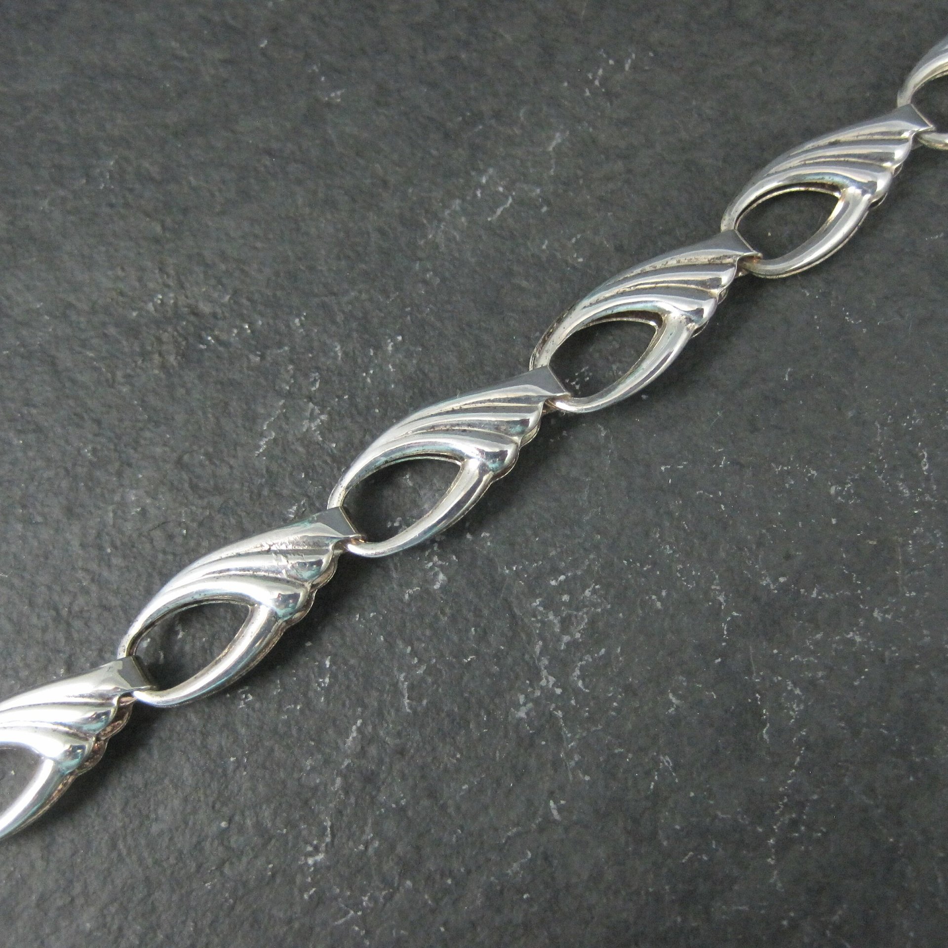 Vintage Italian Sterling Bracelet 7.5 Inches