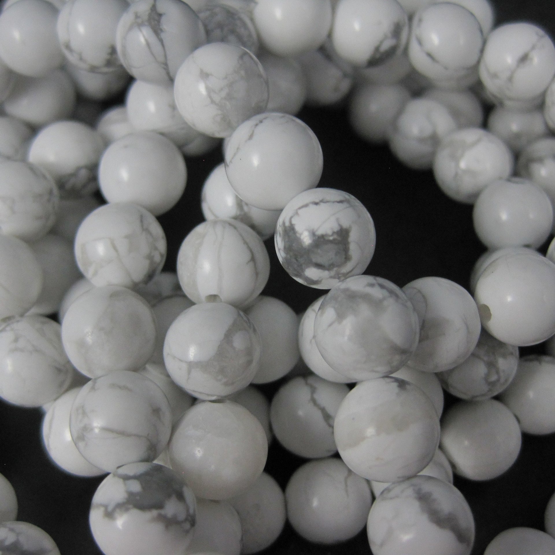 Californian 8mm Round Howlite Beads 160pcs