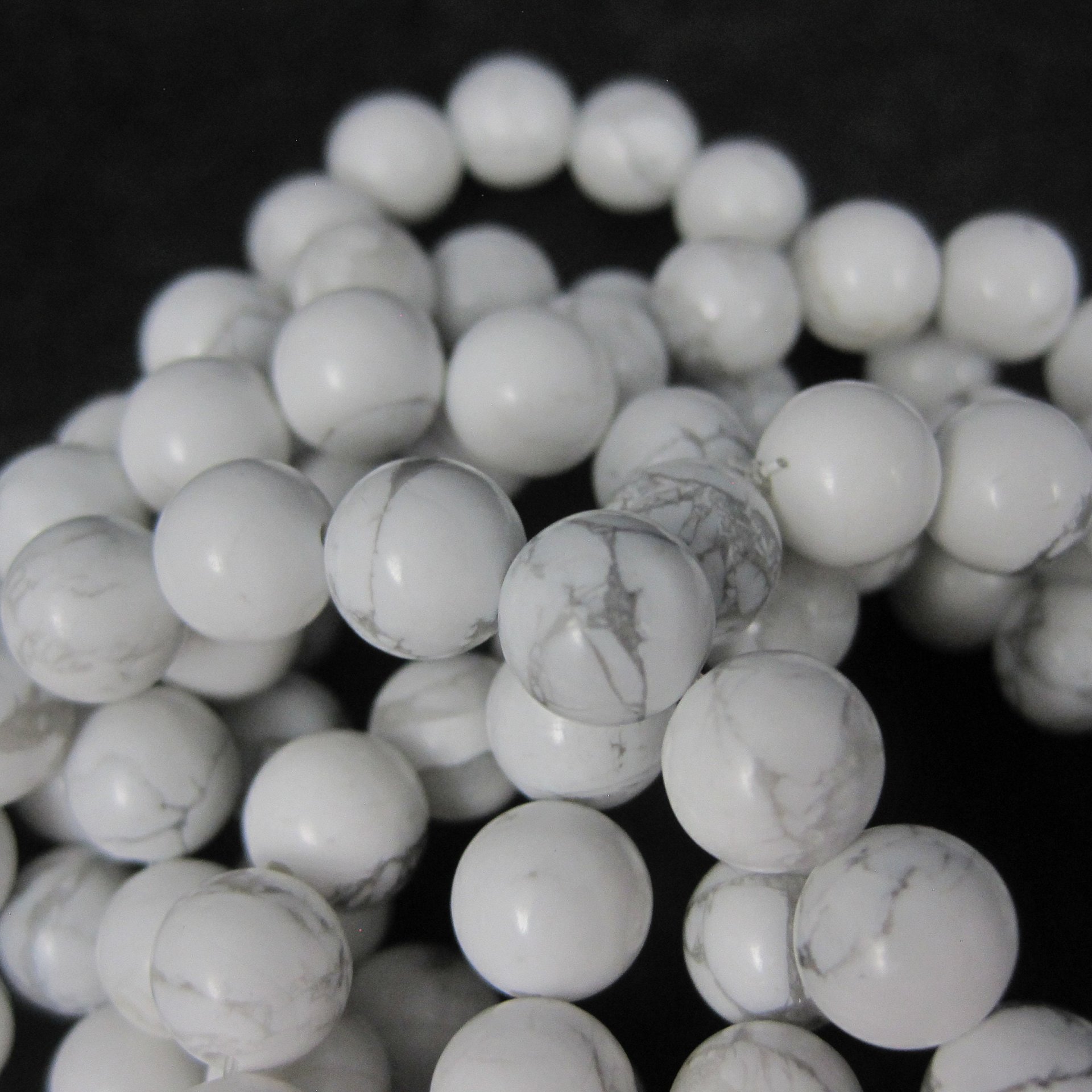 Californian 8mm Round Howlite Beads 160pcs