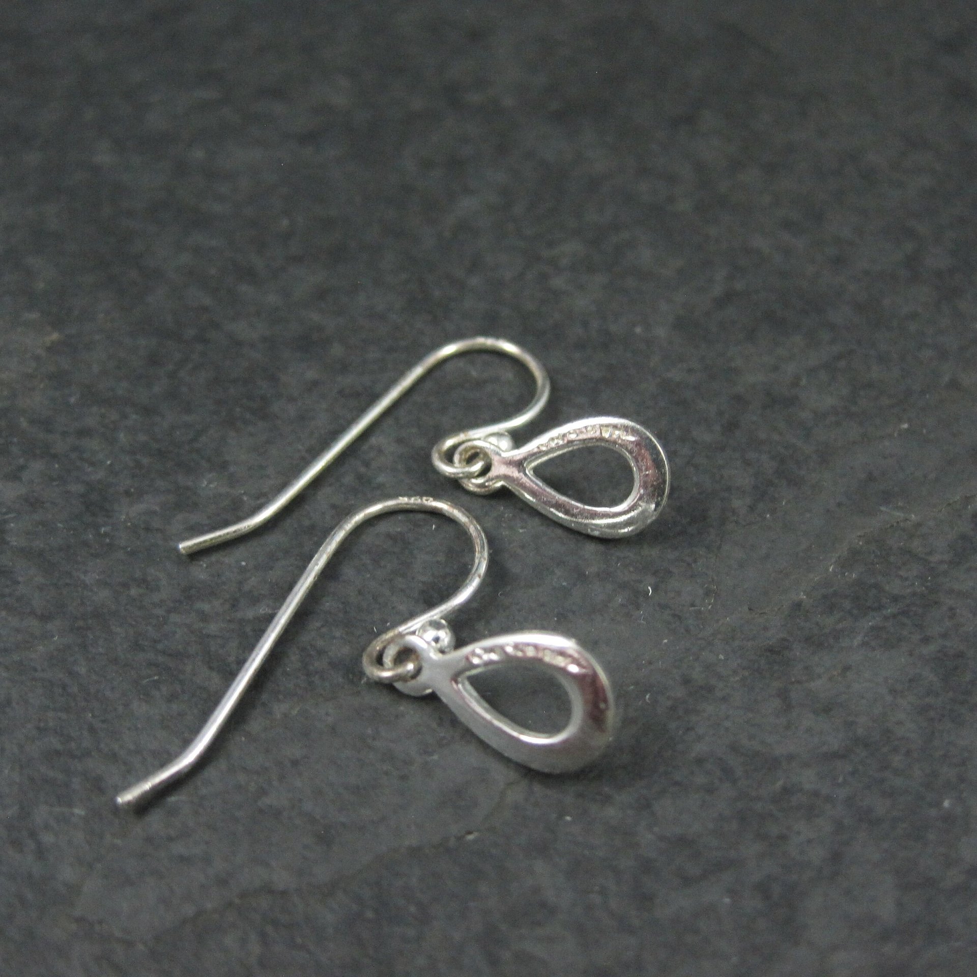 Simple Sterling Teardrop Earrings