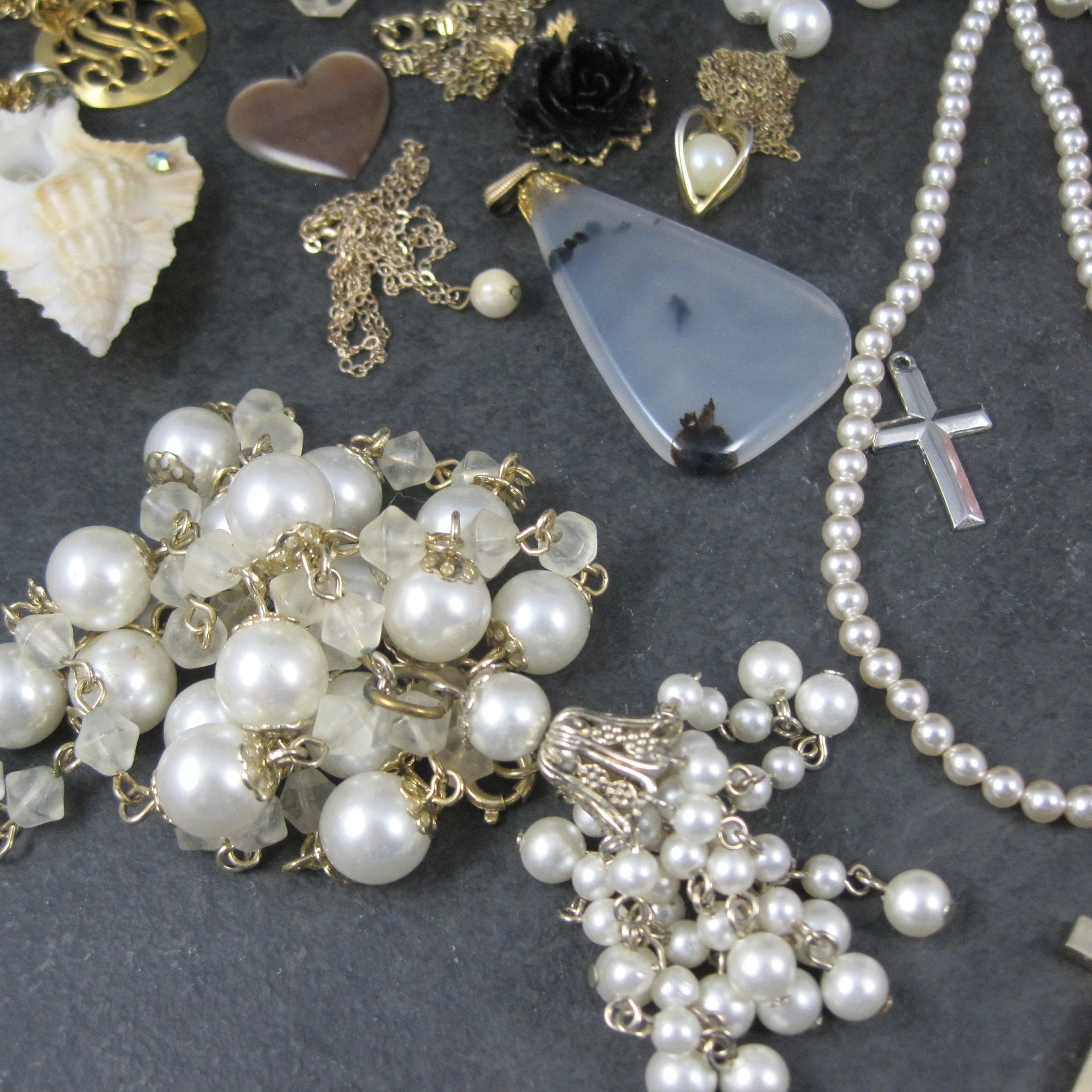 Destash Large Lot of Vintage Jewelry Lot Necklaces & Pendants