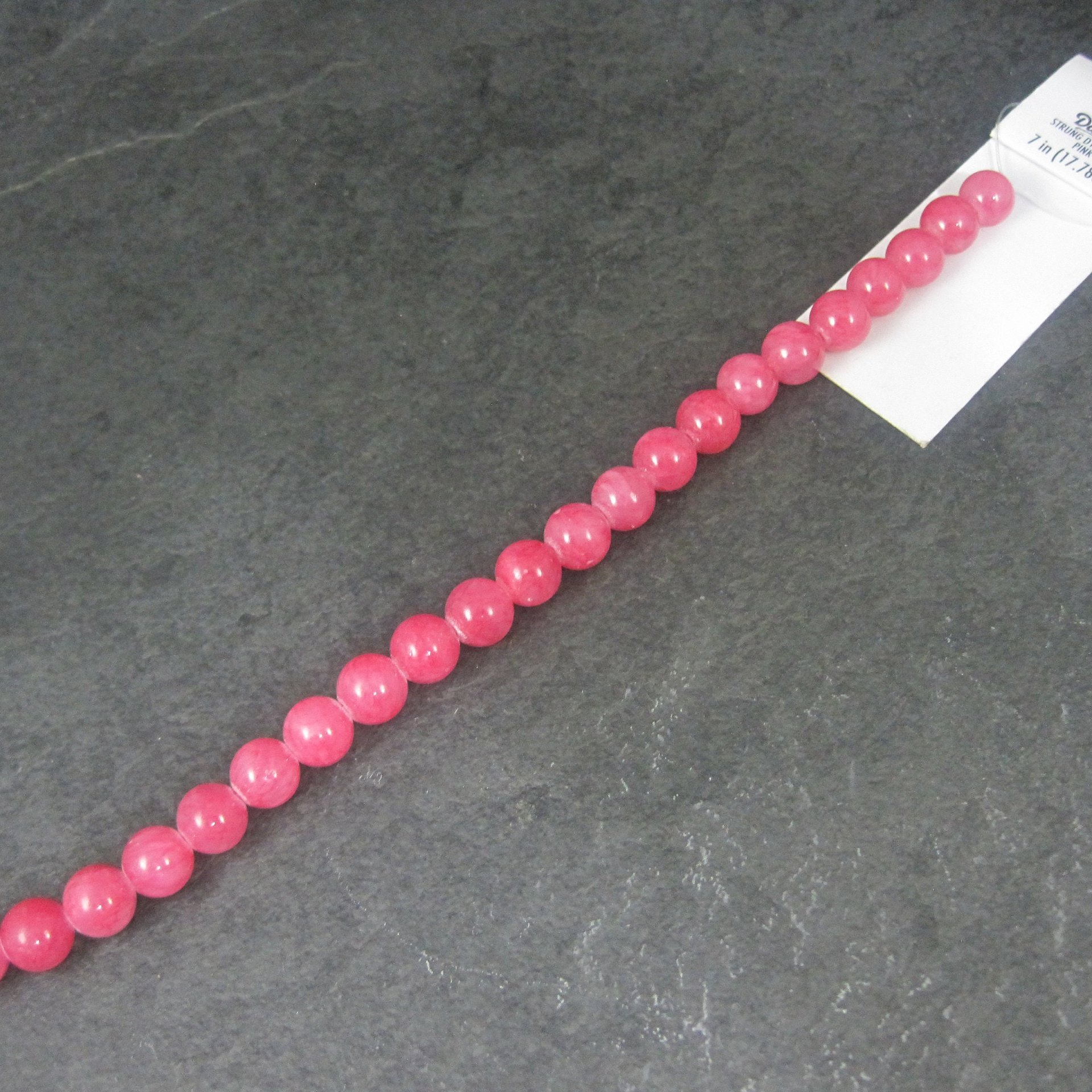 Pink Quartzite 8mm Round Bead Strand by Darice Discontinued
