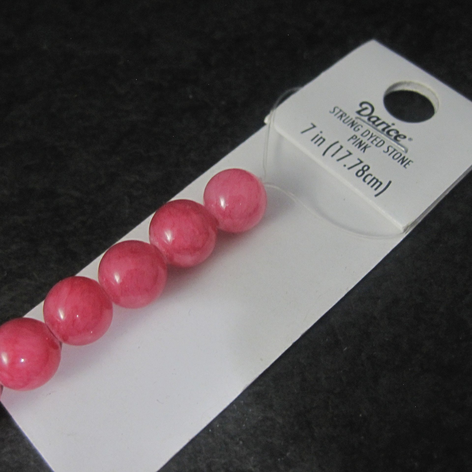 Pink Quartzite 8mm Round Bead Strand by Darice Discontinued