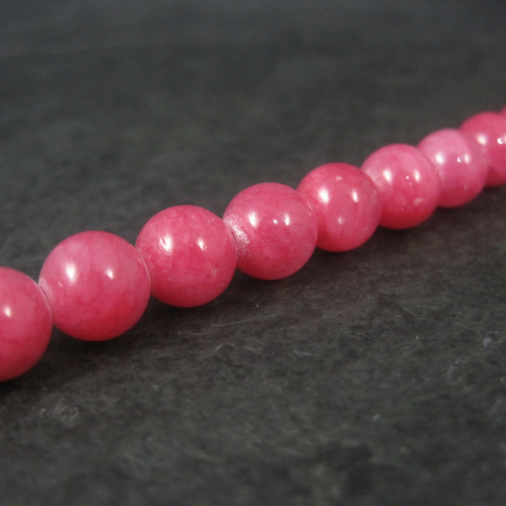 Pink Quartzite 8mm Round Bead Strand by Darice Discontinued