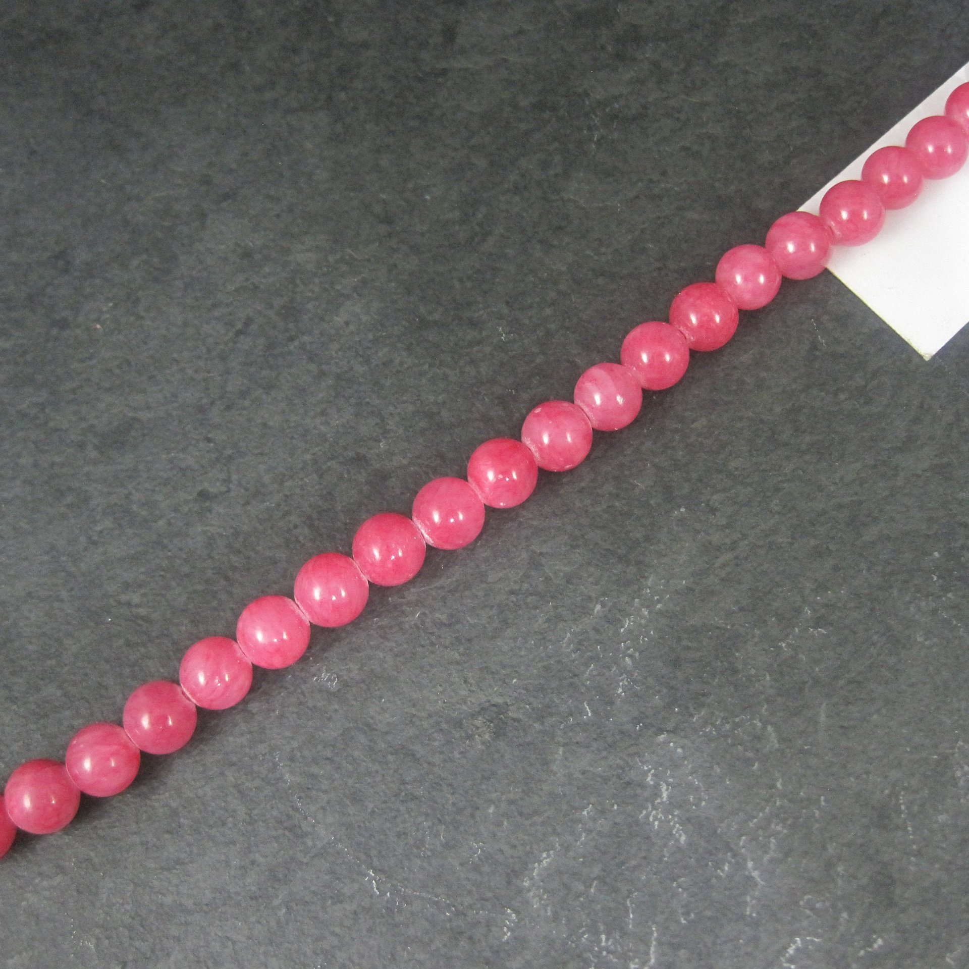 Pink Quartzite 8mm Round Bead Strand by Darice Discontinued
