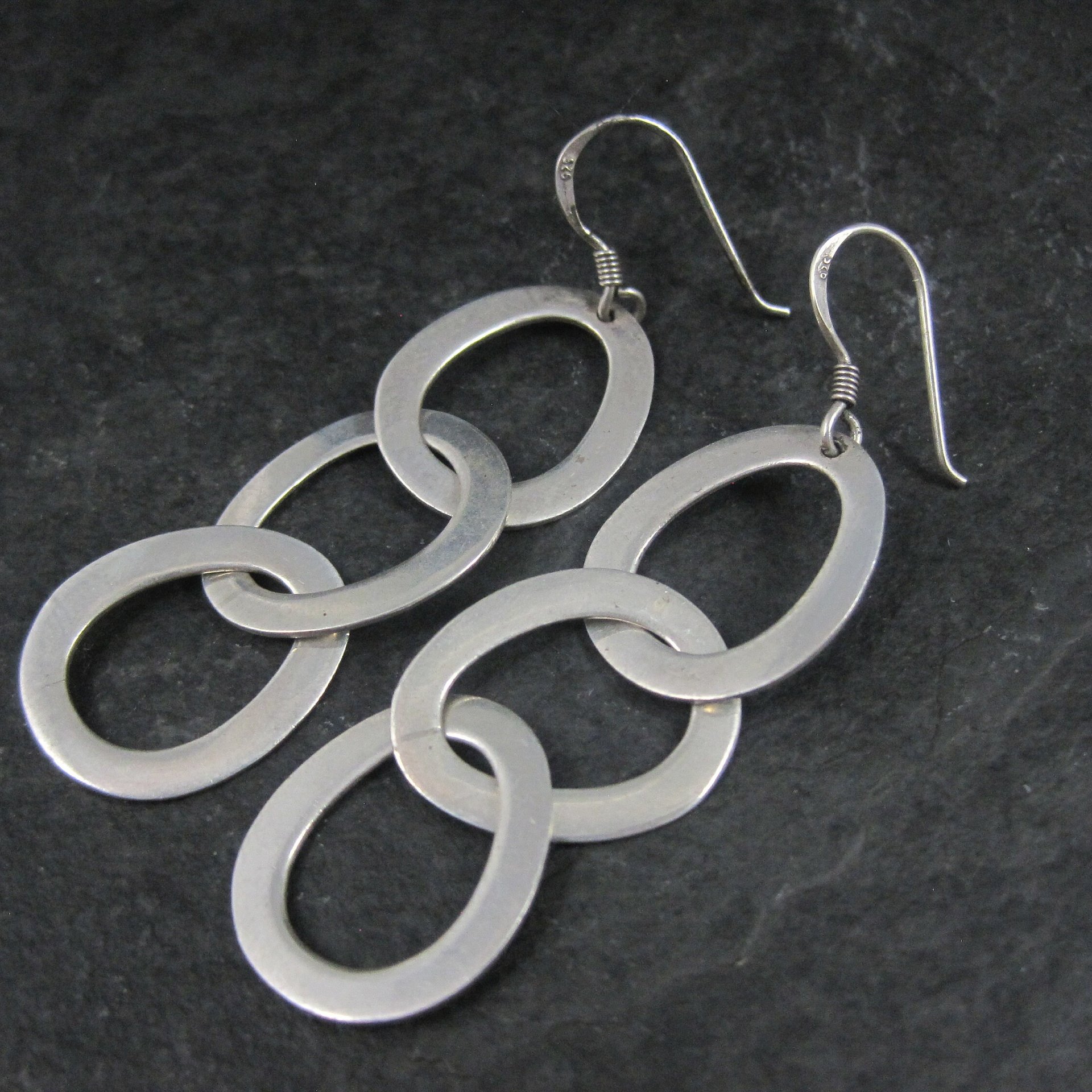 Vintage Sterling Chain Link Earrings