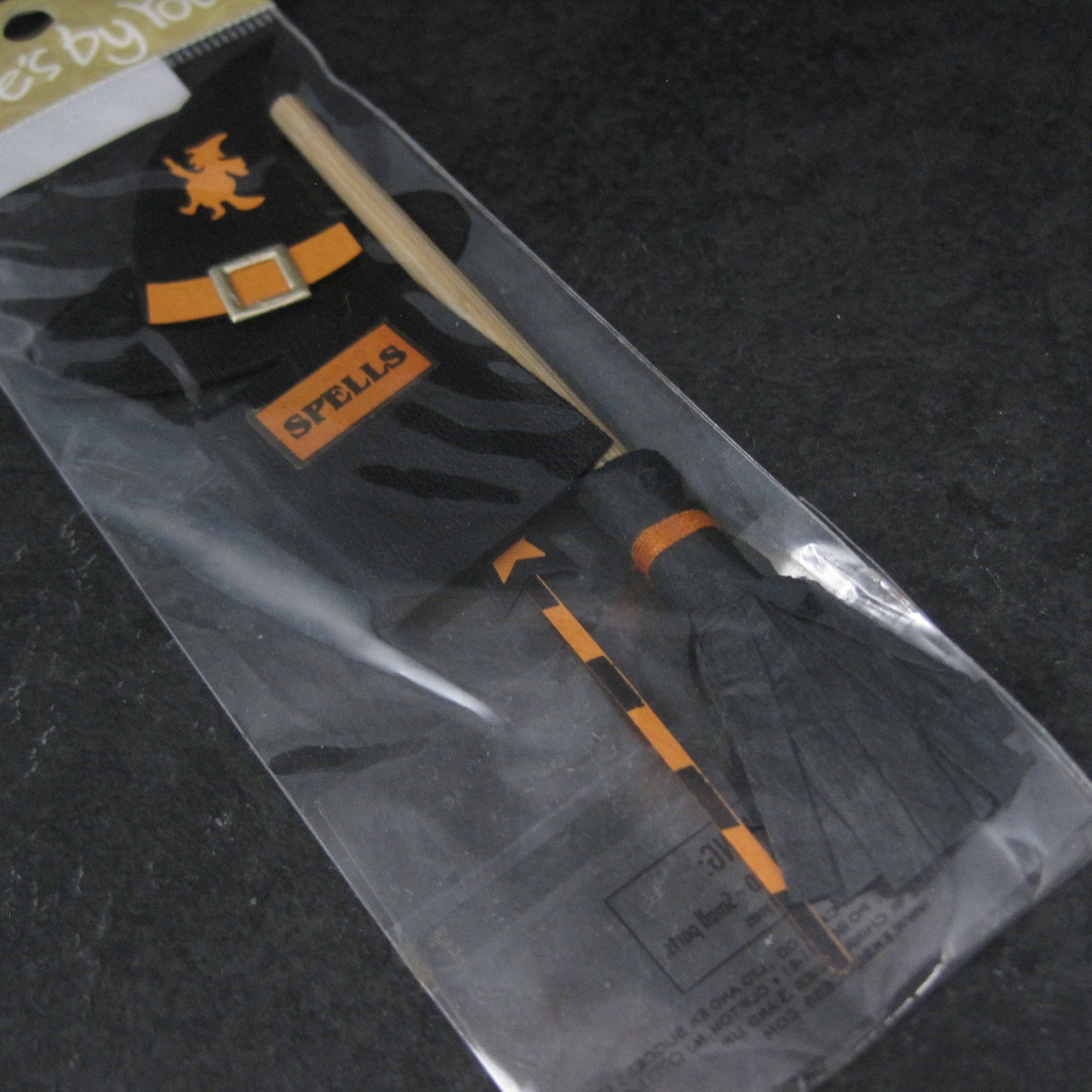 Jolees By You Dimensional Witch Hat Spell Book Broom Wand Discontinued