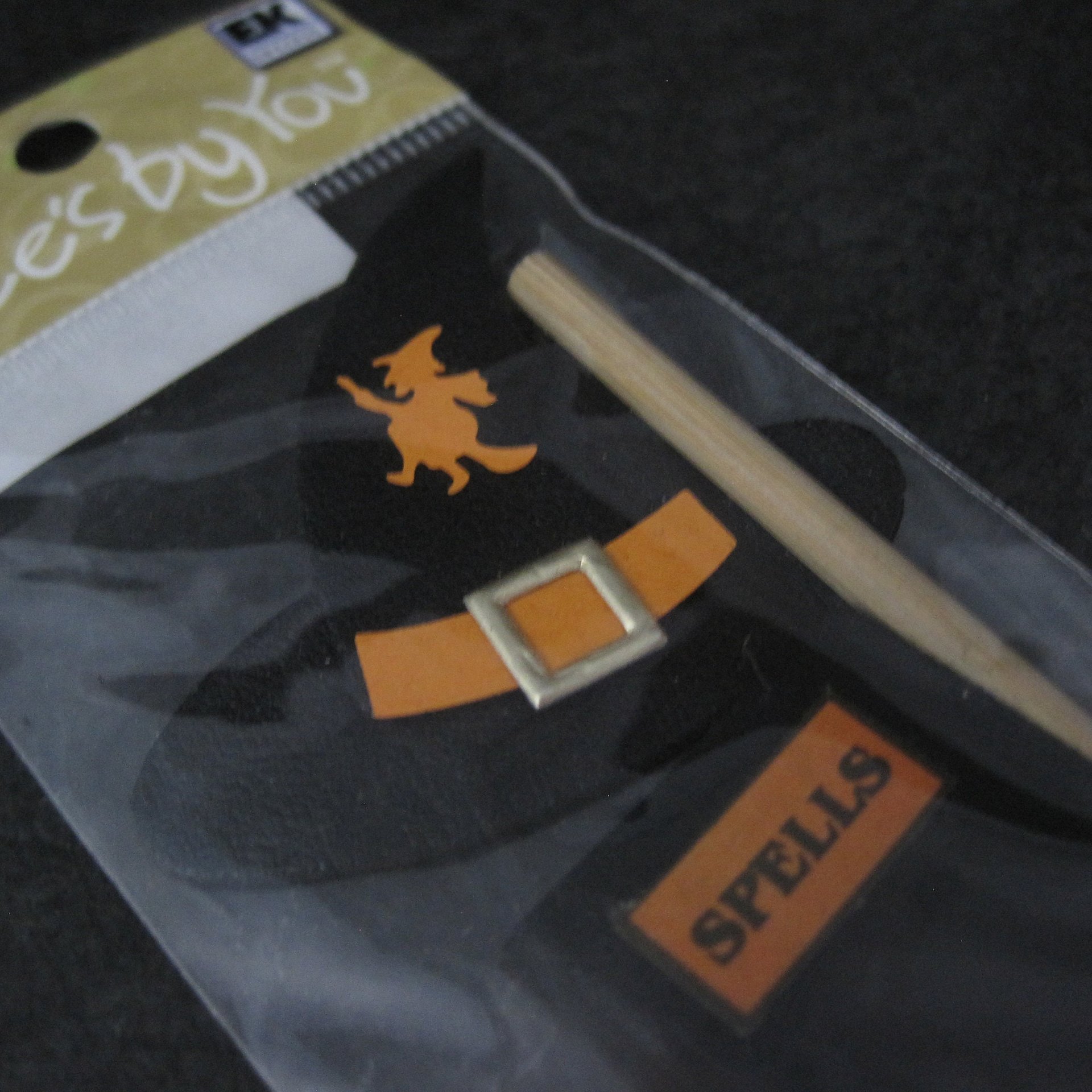 Jolees By You Dimensional Witch Hat Spell Book Broom Wand Discontinued
