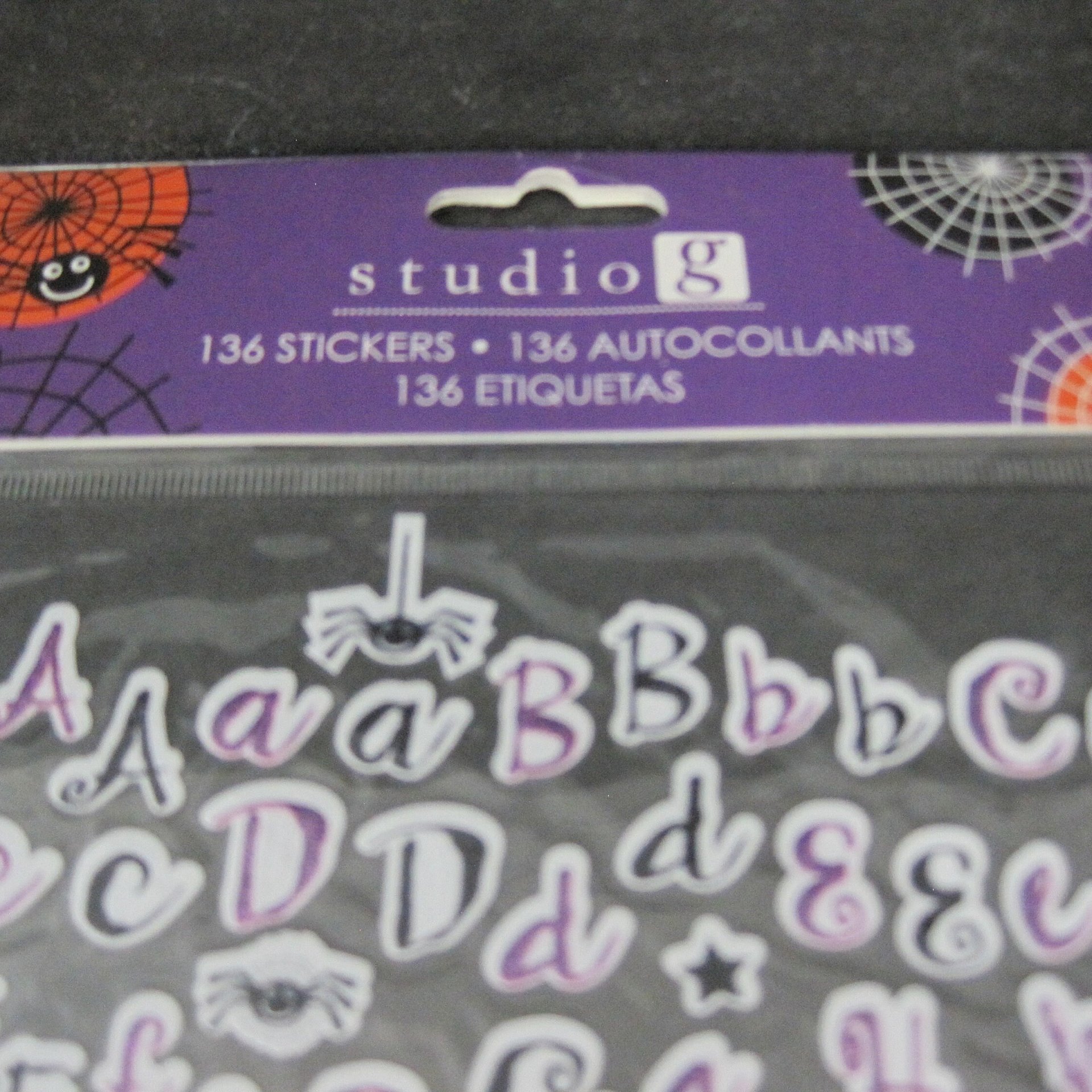 Studio G Halloween Alphabet Scrapbook Stickers .50" Discontinued