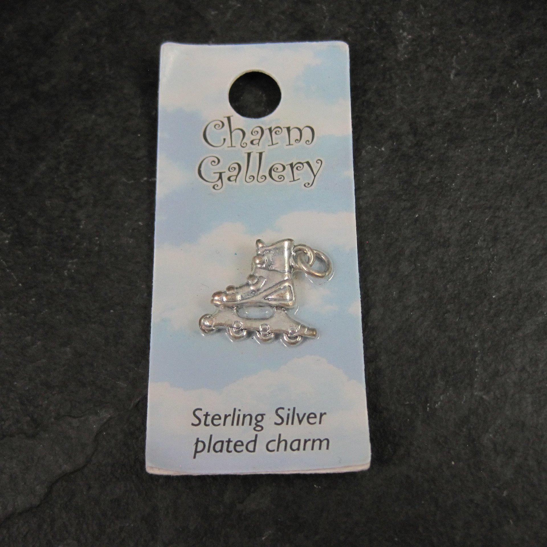 Silver Plated Roller Blade Charm