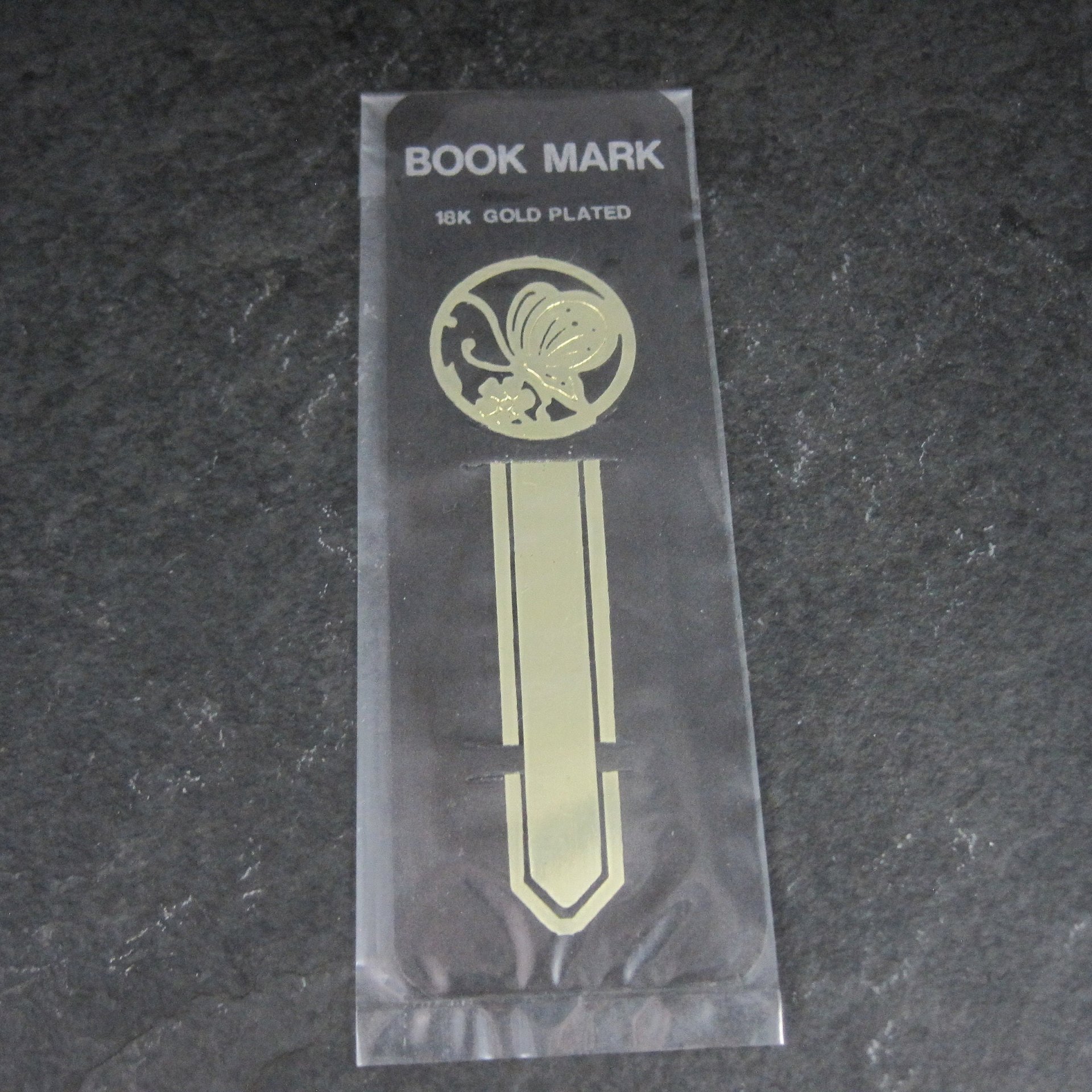 Vintage 18K Gold Plated Butterfly Bookmark