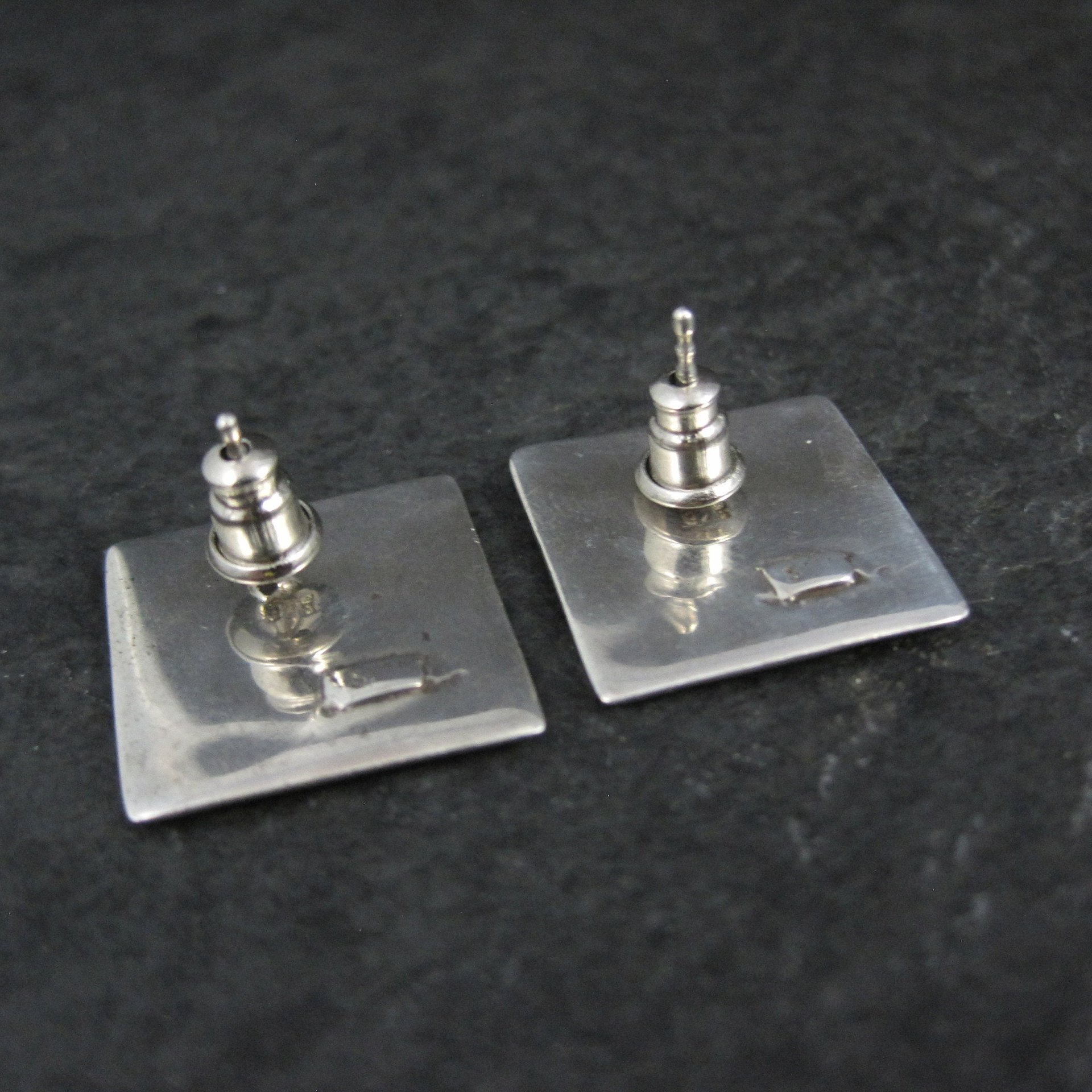Vintage Sterling Dragon Earrings