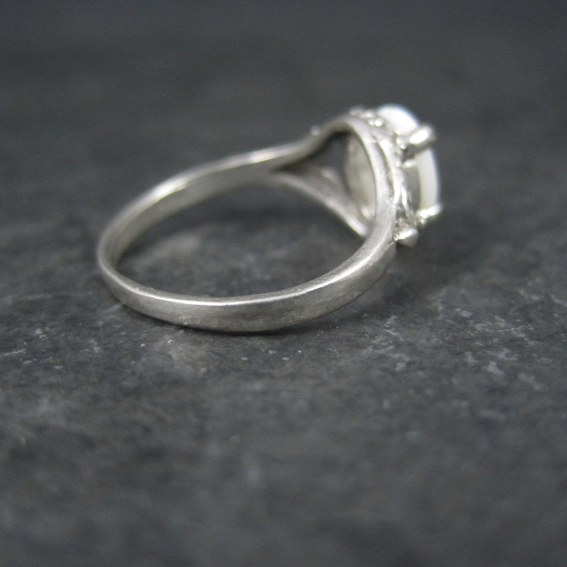 Vintage Sterling Opal Ring NOS Size 5.5