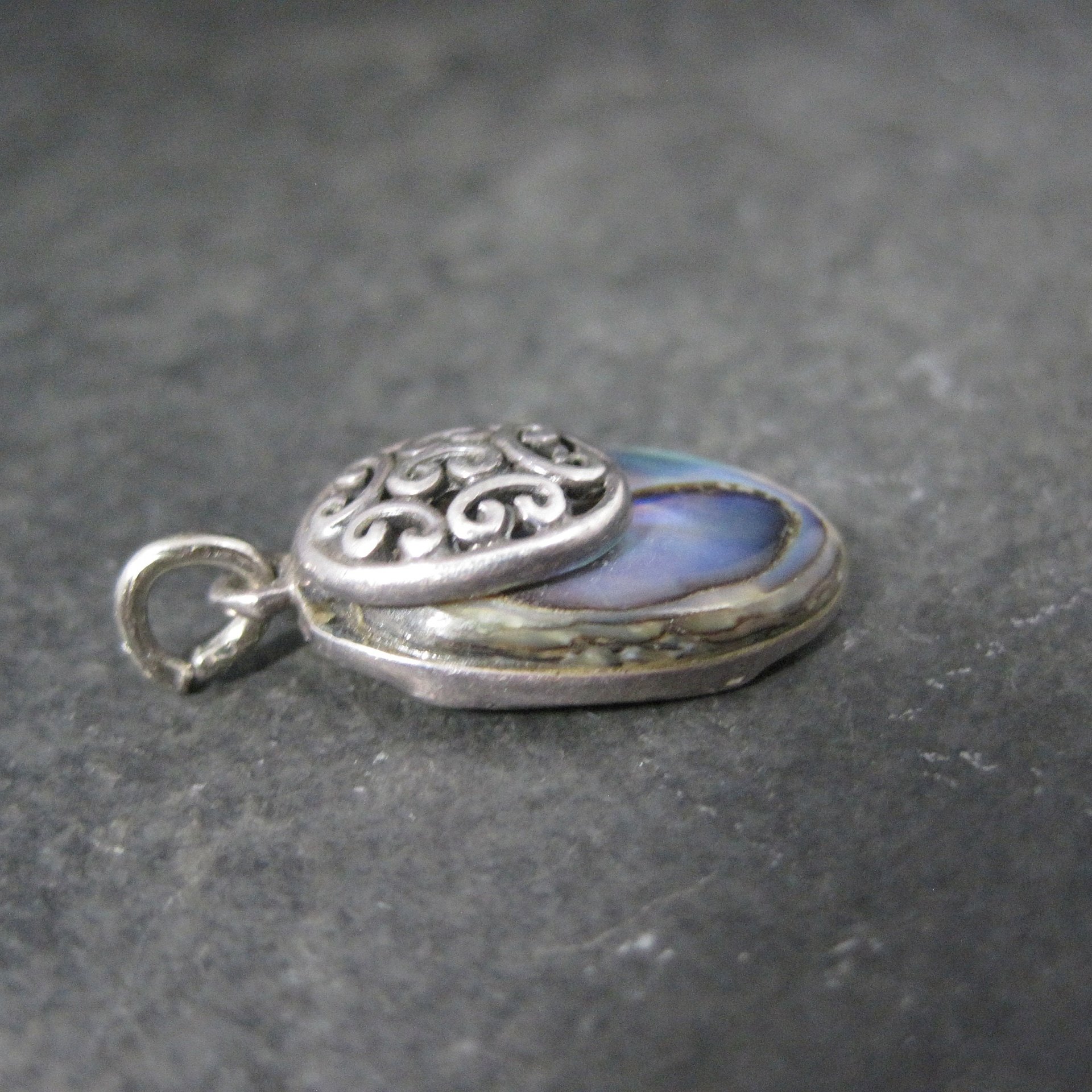 Small Sterling Abalone Pendant