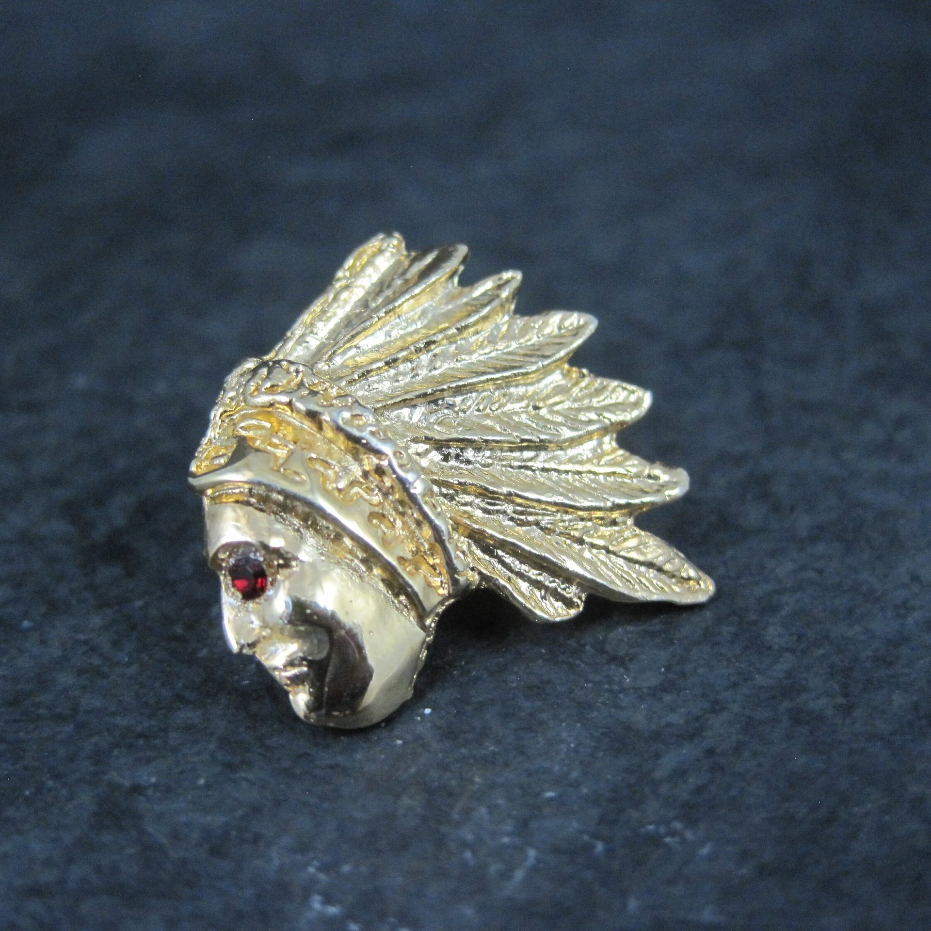 Vintage Indian Chief Tie Tack