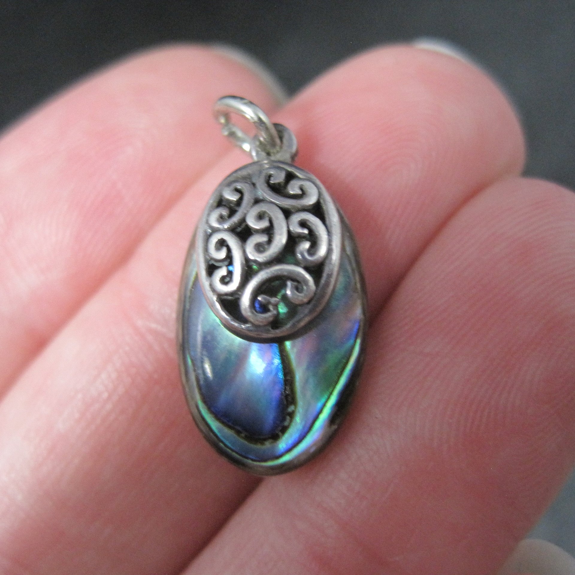 Small Sterling Abalone Pendant