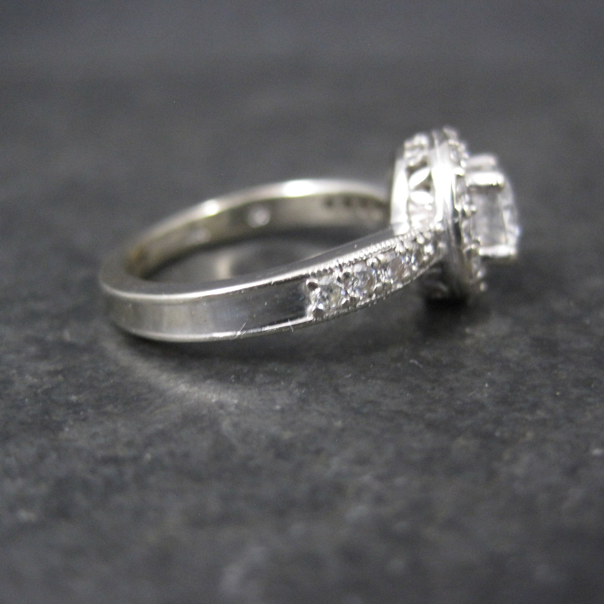 14K Diamond Halo Engagement Ring Size 5.5 Finelli