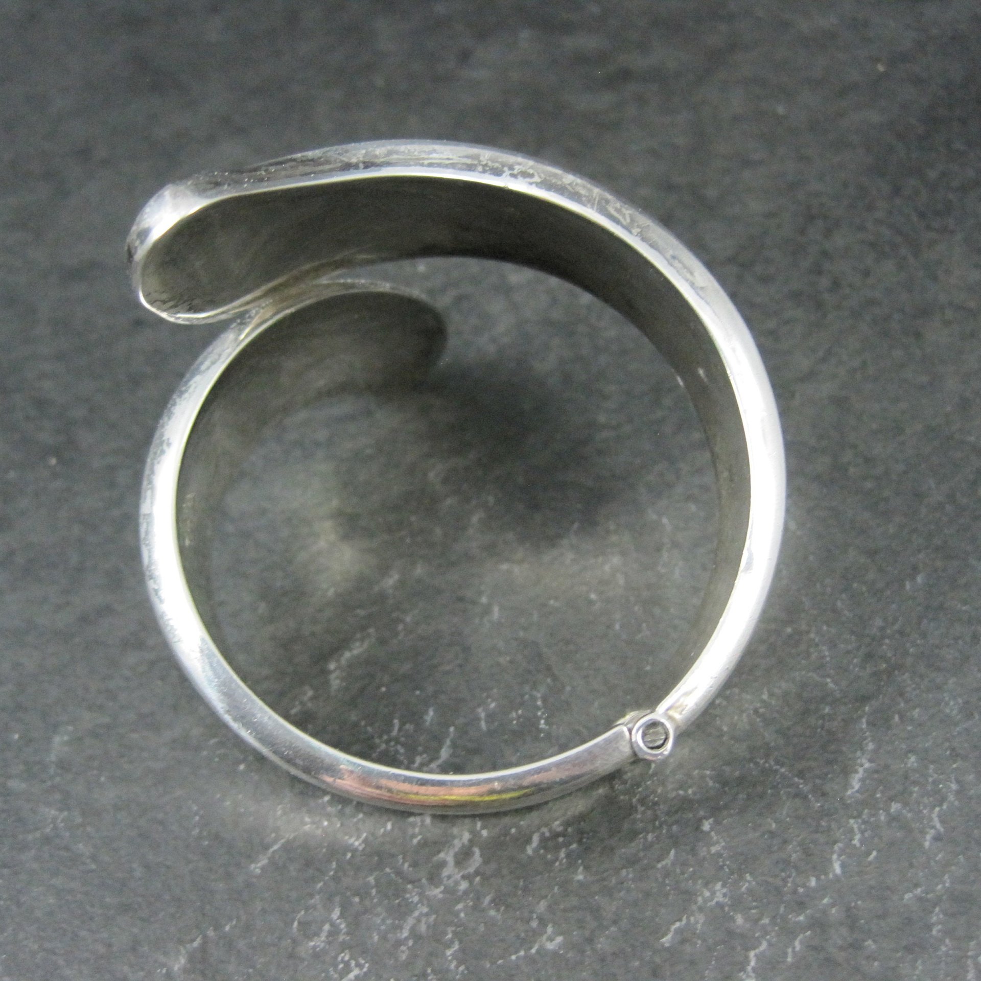 Vintage Mexican Sterling Clamper Bracelet 6 Inches