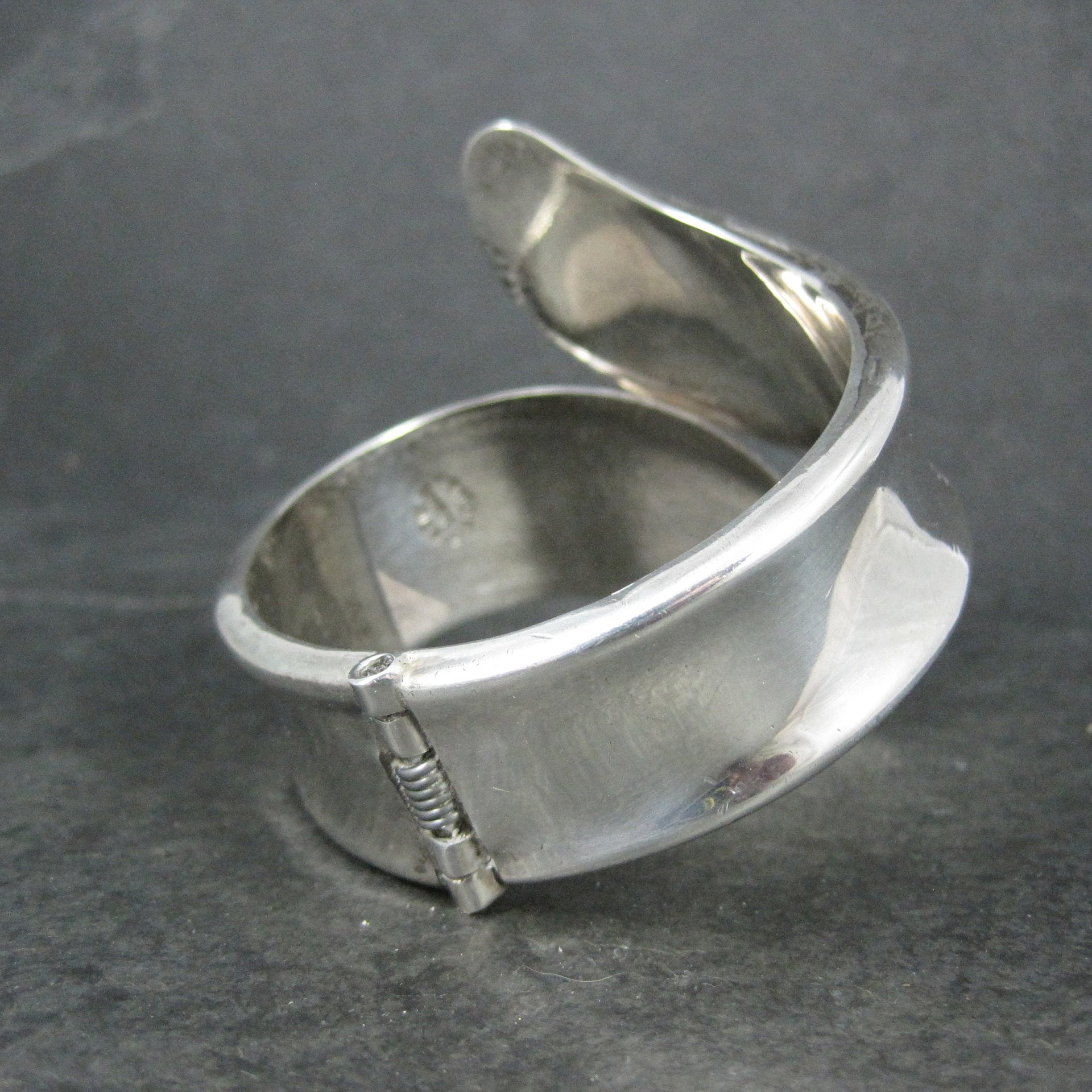 Vintage Mexican Sterling Clamper Bracelet 6 Inches