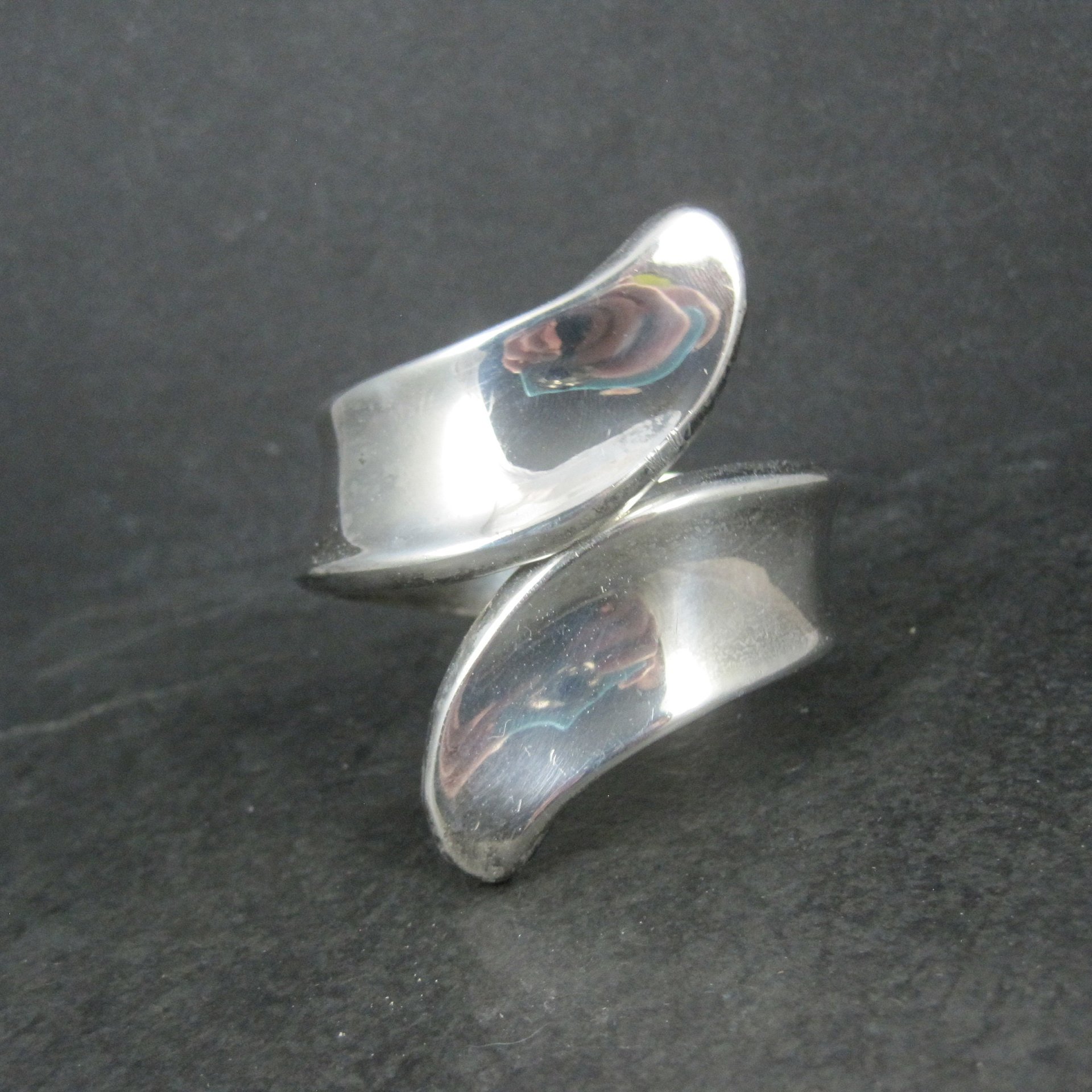 Vintage Mexican Sterling Clamper Bracelet 6 Inches