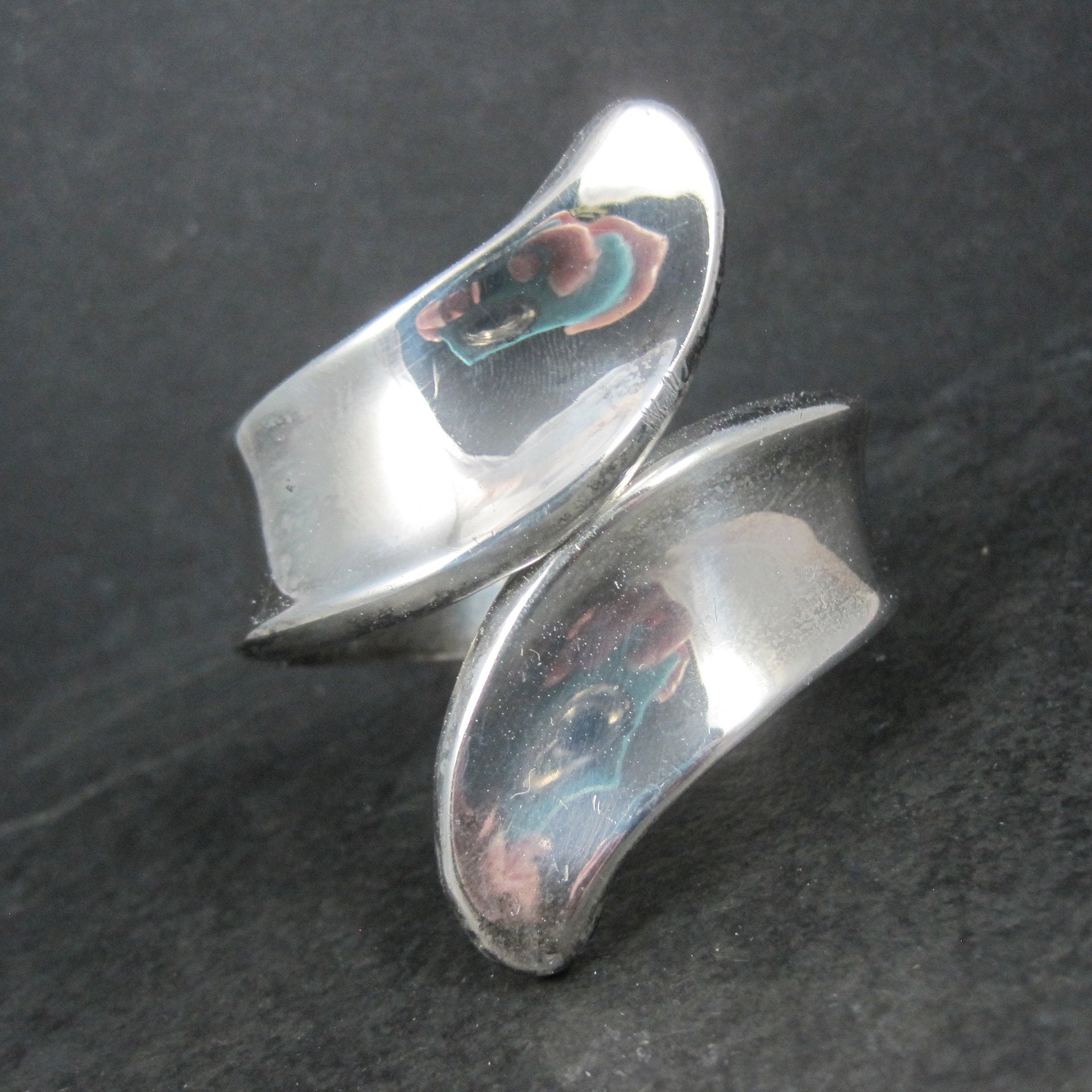 Vintage Mexican Sterling Clamper Bracelet 6 Inches
