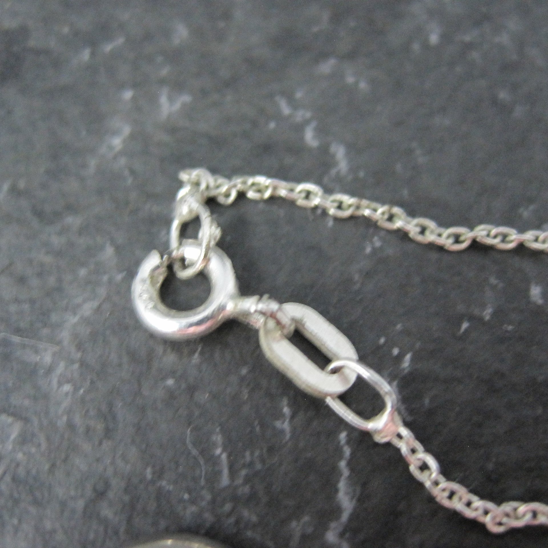 Simple Sterling Open Heart Pendant Necklace