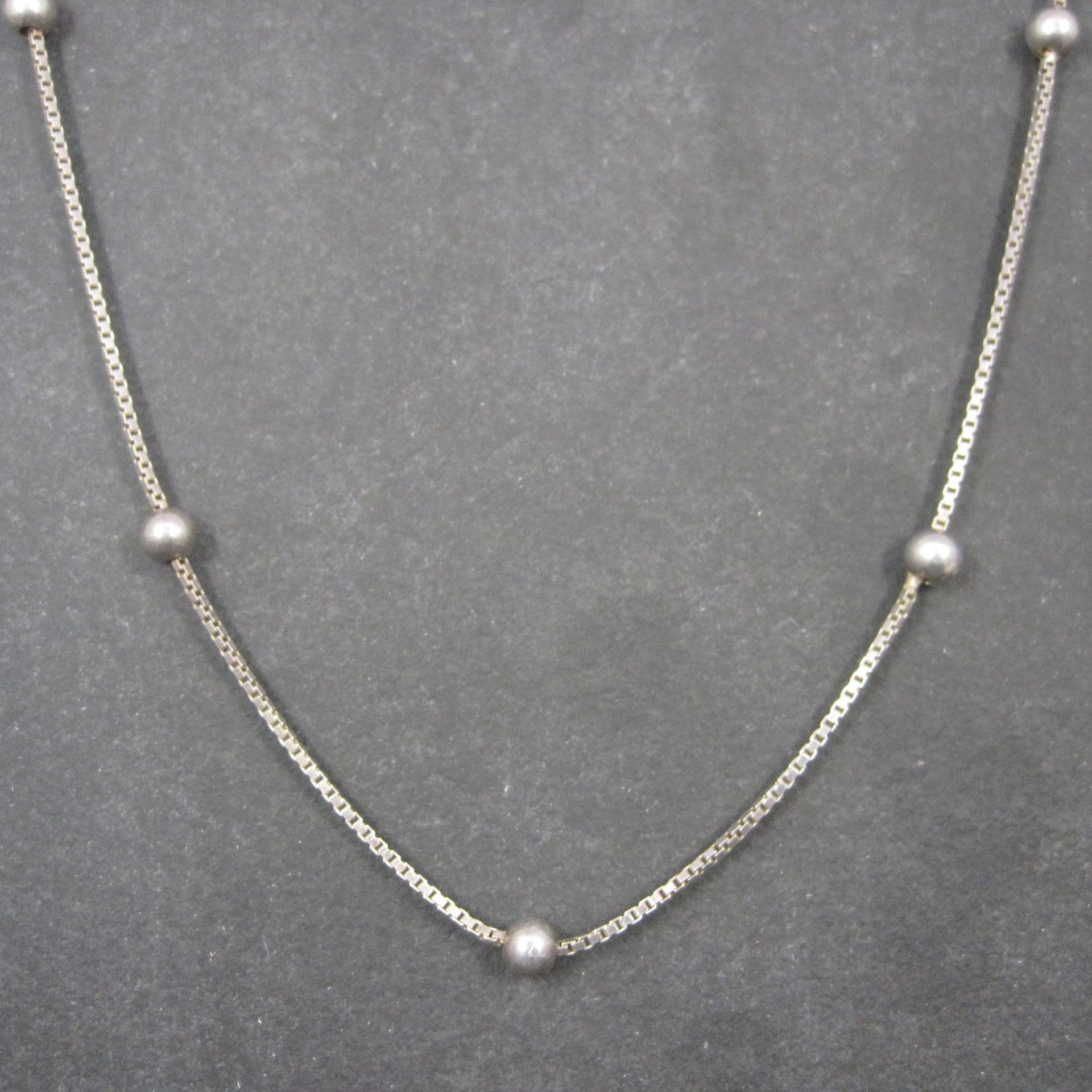 Italian Sterling Bead Chain 30 Inches