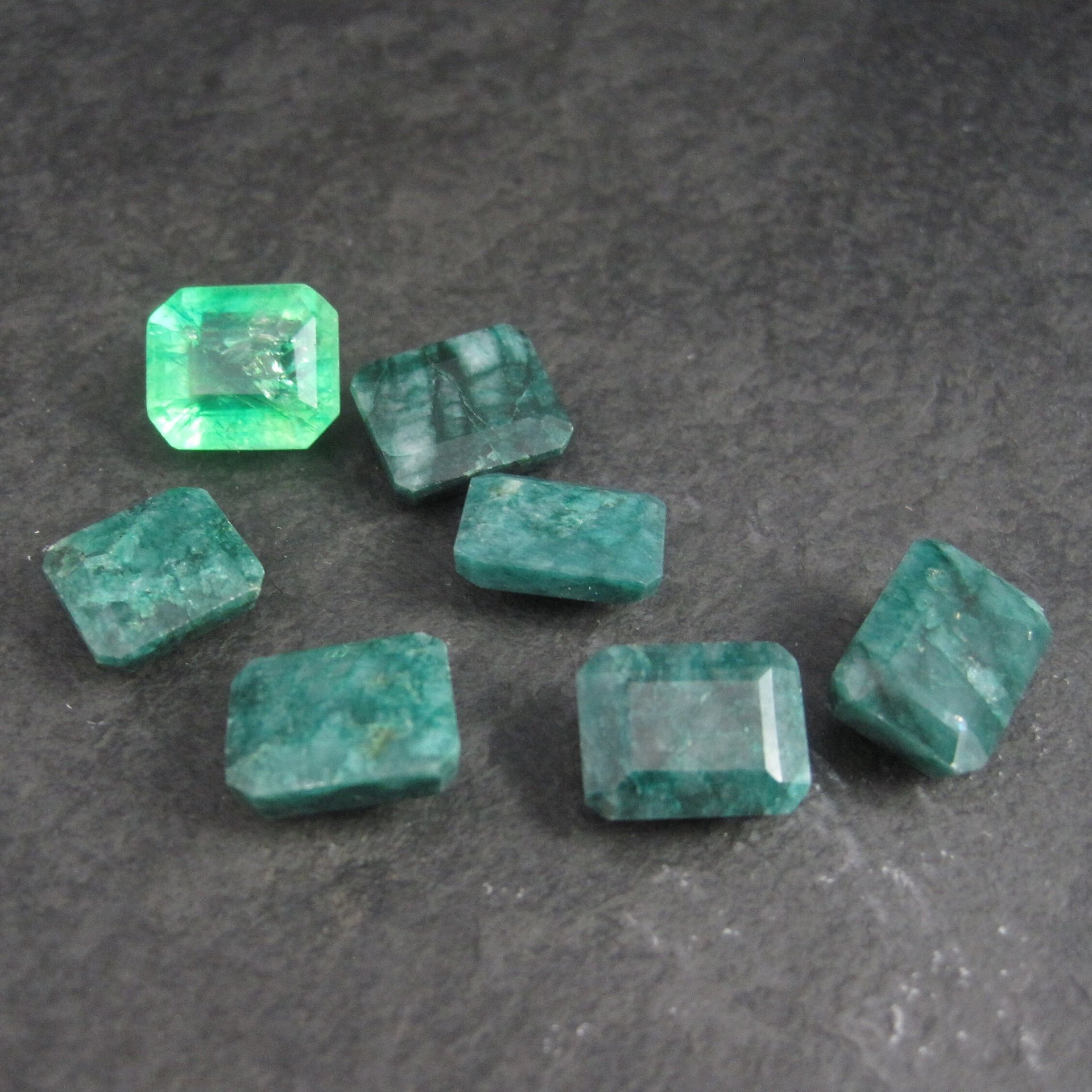 Destash Lot of Faceted Emeralds Loose Gemstones 82.5 Carats