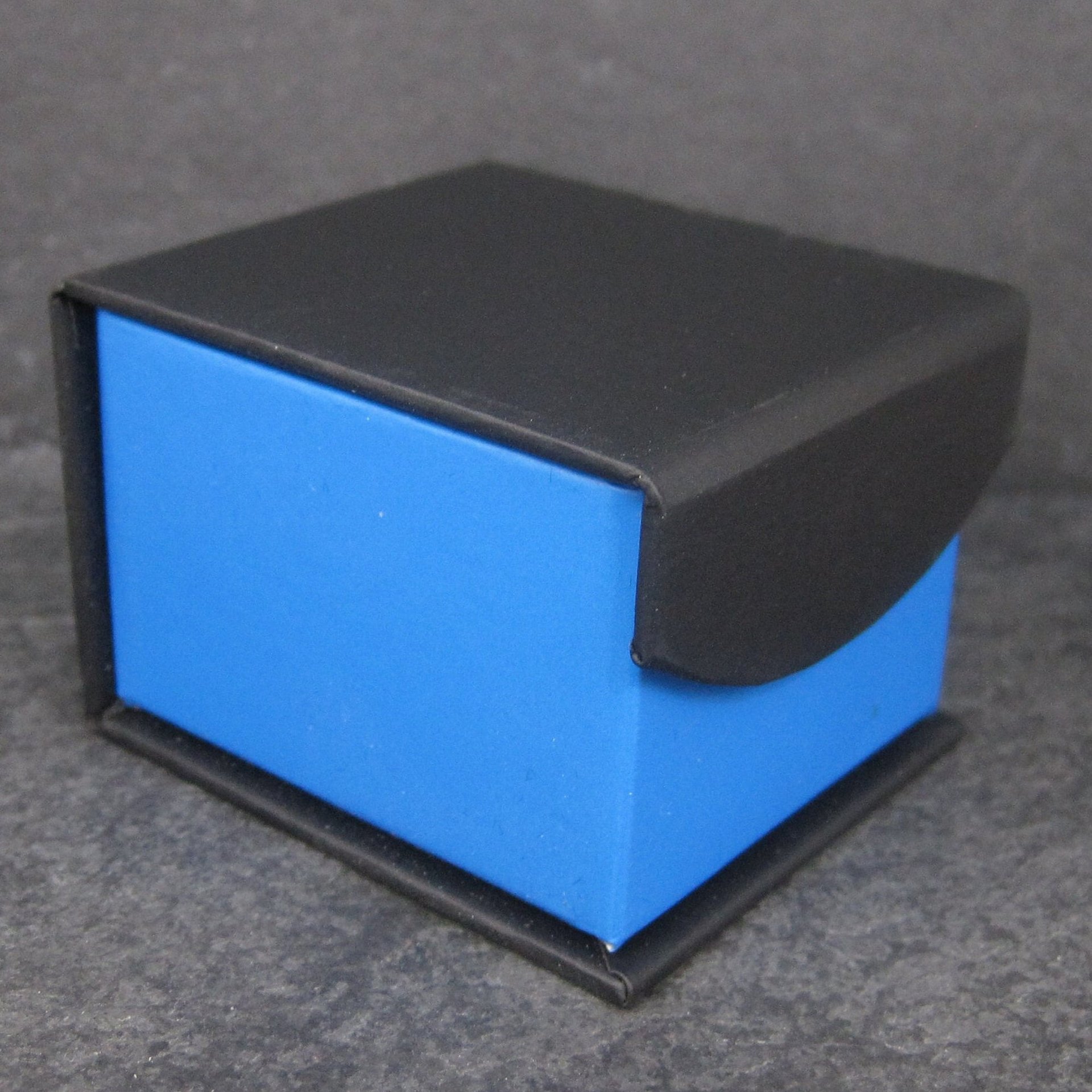 Blue and Black Magnetic Ring Box